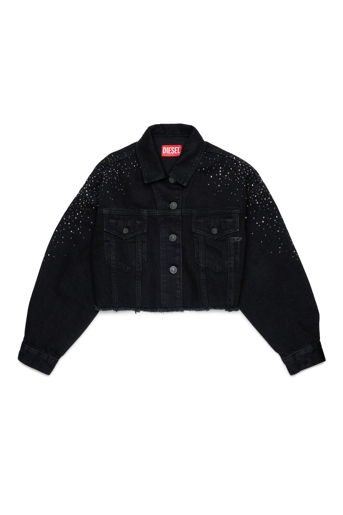 Giubbino Denim Nero J02923KXBUB K02 DIESEL KIDS