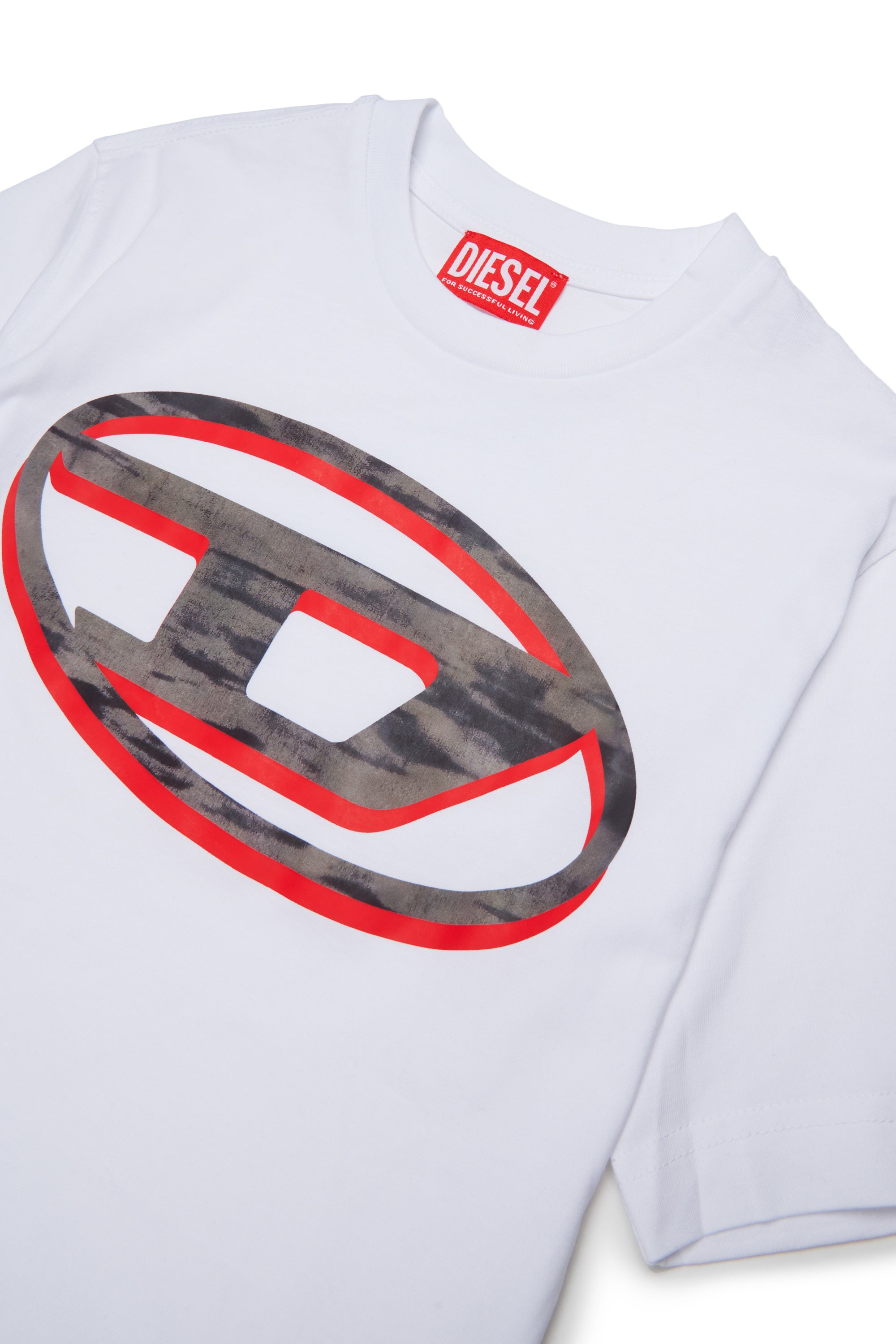 T-shirt Bianco J02969KYA1Y K100 DIESEL KIDS