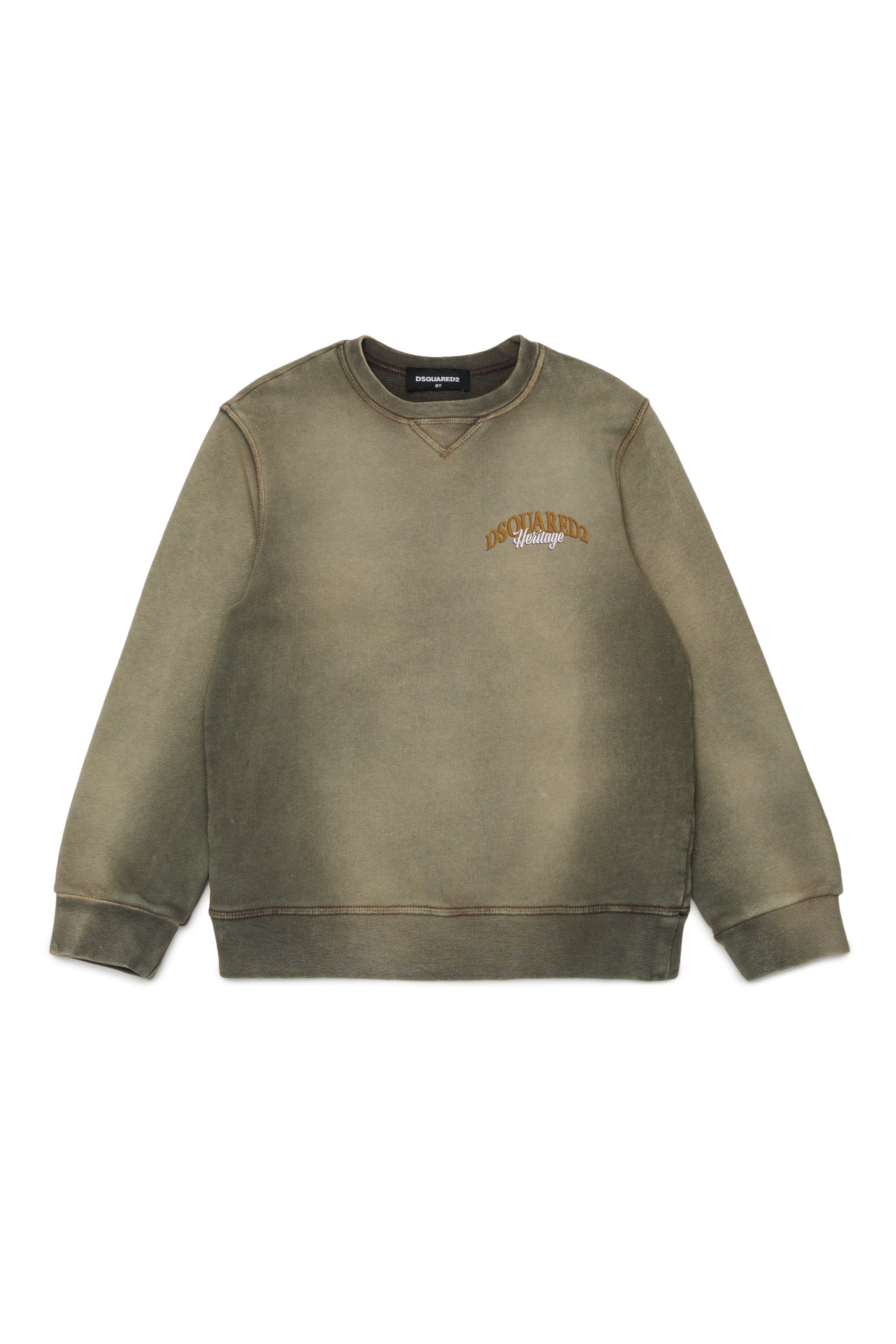 Felpa Tarmac Green DQ3422D0AIM DQ558 DSQUARED KIDS