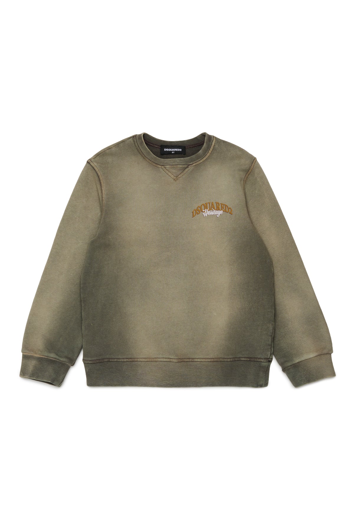 Felpa Tarmac Green DQ3422D0AIM DQ558 DSQUARED KIDS