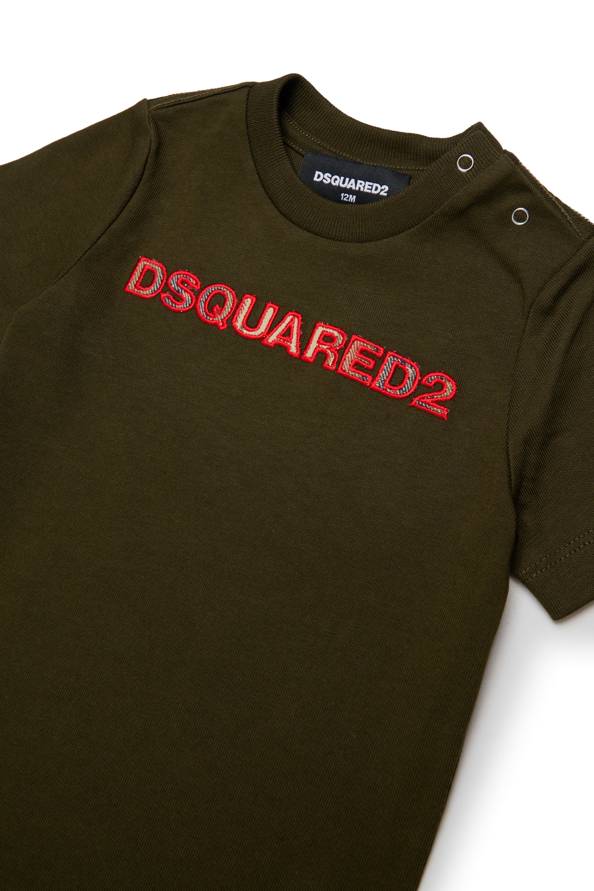 T-shirt Tarmac Green DQ3509D0AJ1 DQ558 DSQUARED KIDS