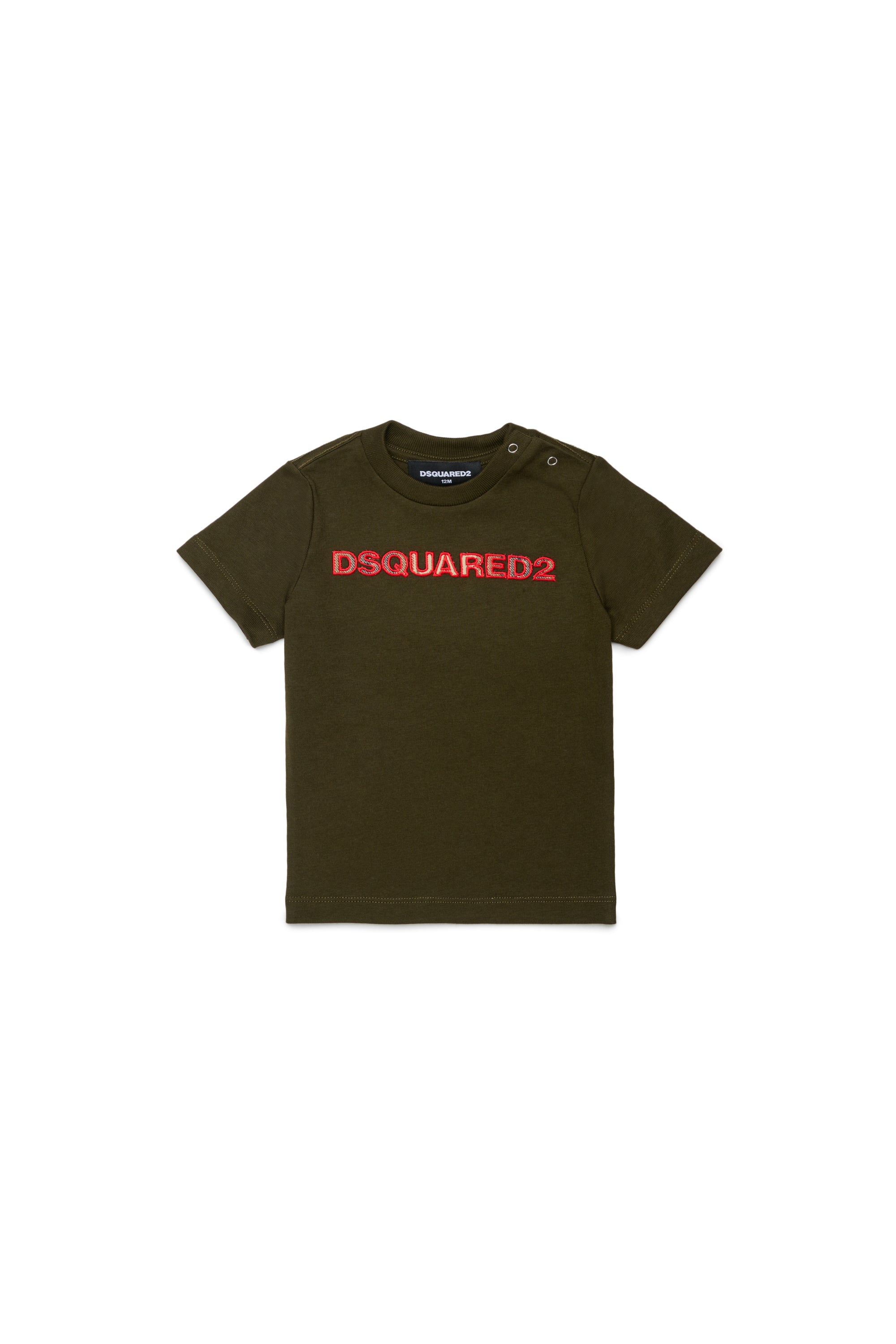 T-shirt Tarmac Green DQ3509D0AJ1 DQ558 DSQUARED KIDS