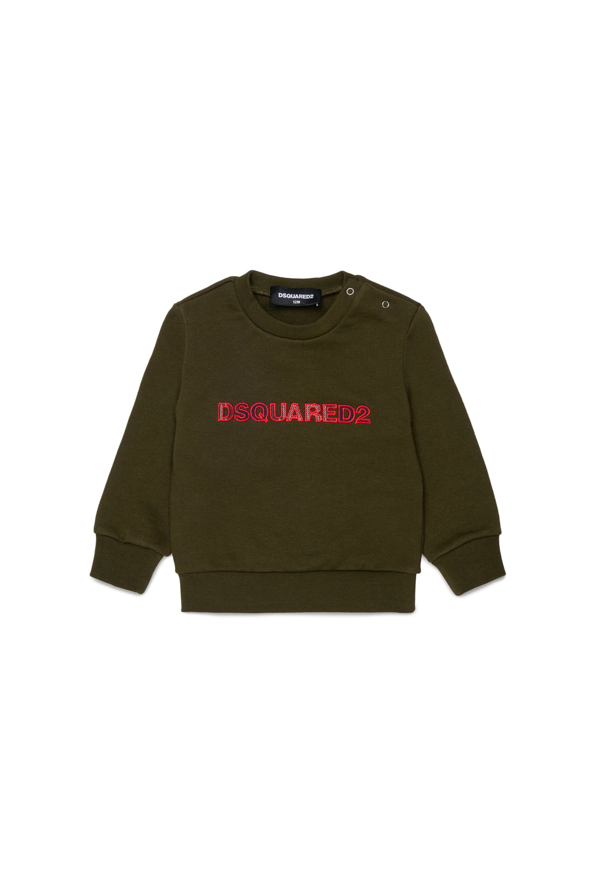 Felpa Tarmac Green DQ3510D0AJ2 DQ558 DSQUARED KIDS