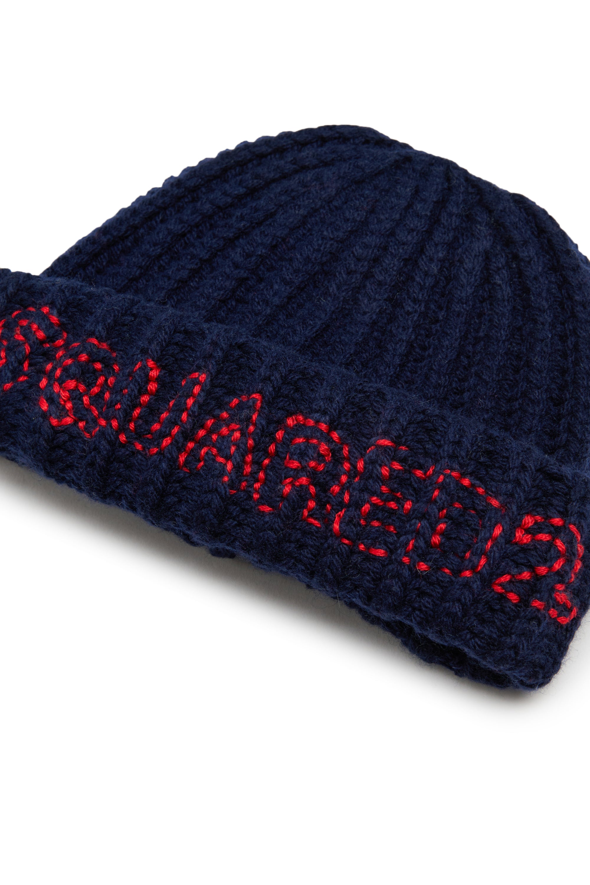 Cappello in Lana Peacoat Blue DQ3526D0AJQ DQ864 DSQUARED KIDS