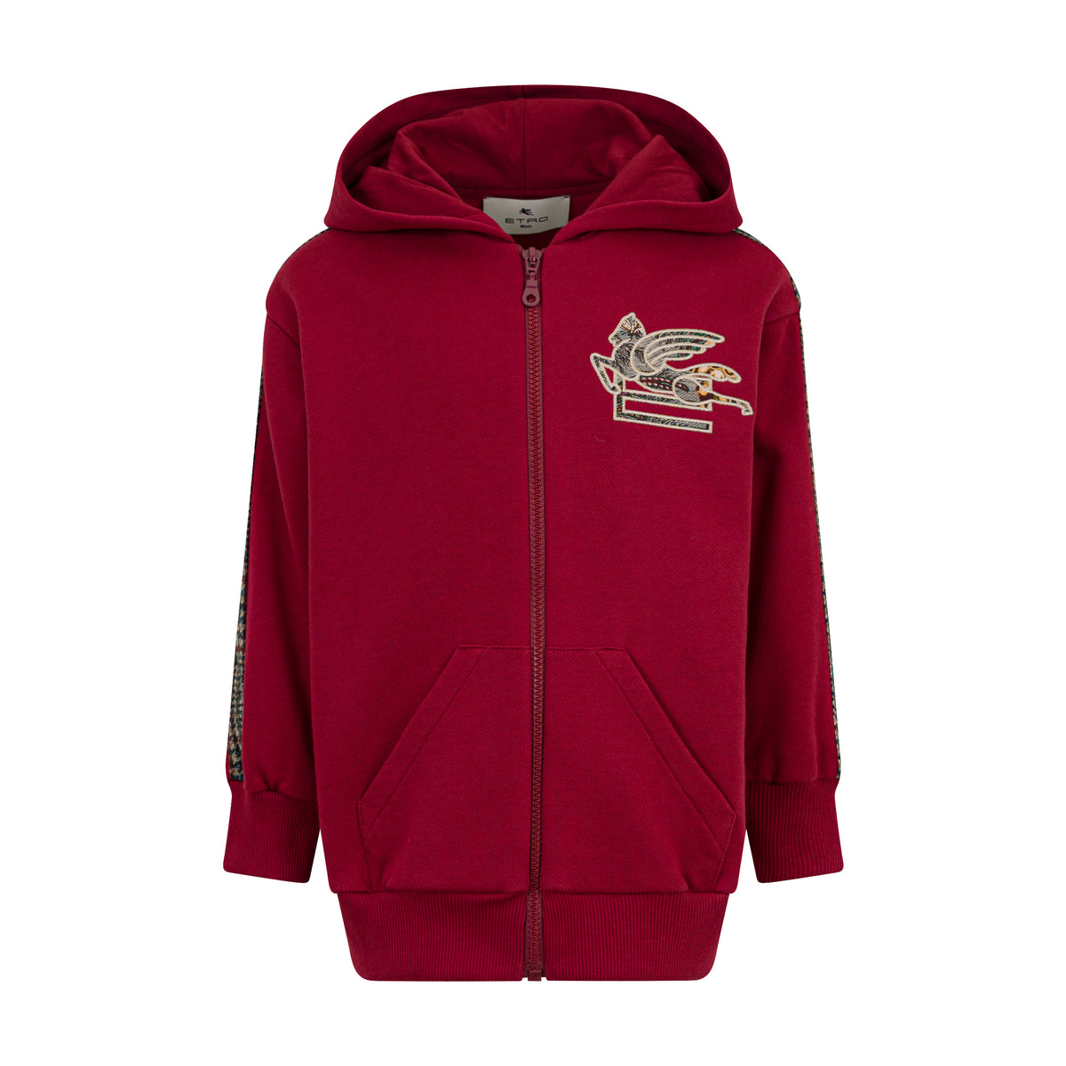 Cardigan in pile Bordeaux GZ4P30Z3183 52C ETRO KIDS