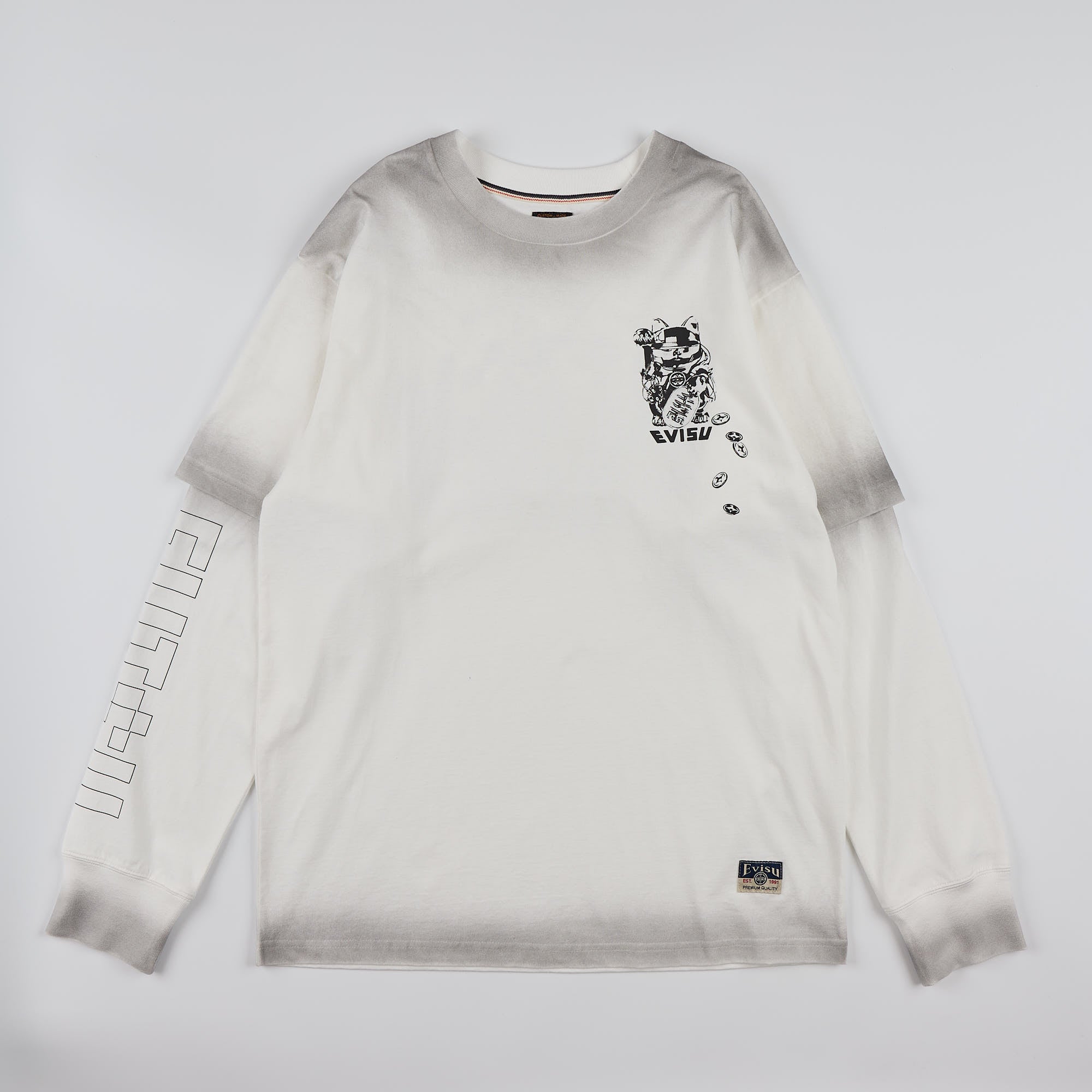 T-shirt Fortune Cat Ptinted Bianco 2EAHTM6TL1153 WHTO EVISU