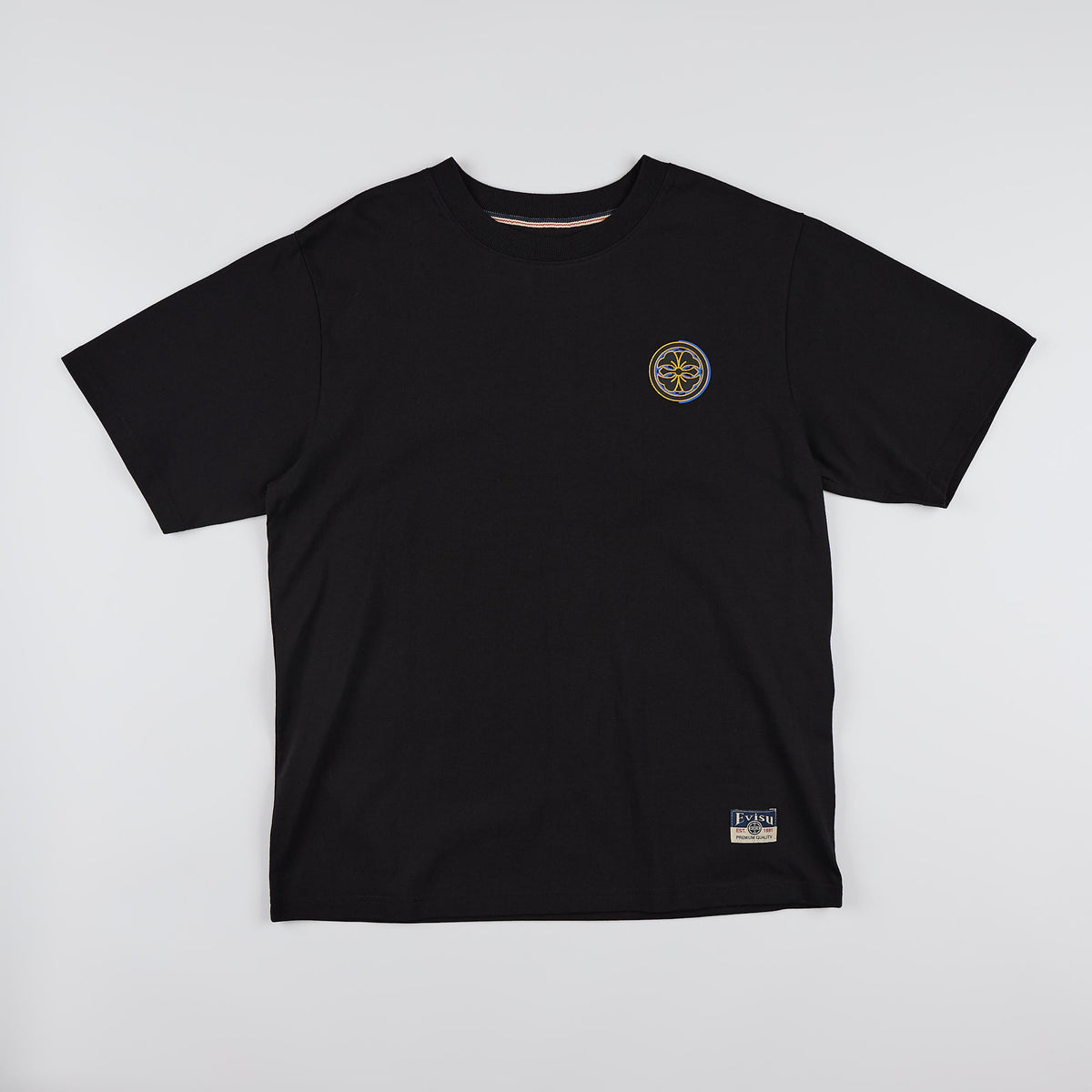 T-shirt Wave & Whale Daicock Nero 2EAHTM6TS1130 BLKX EVISU