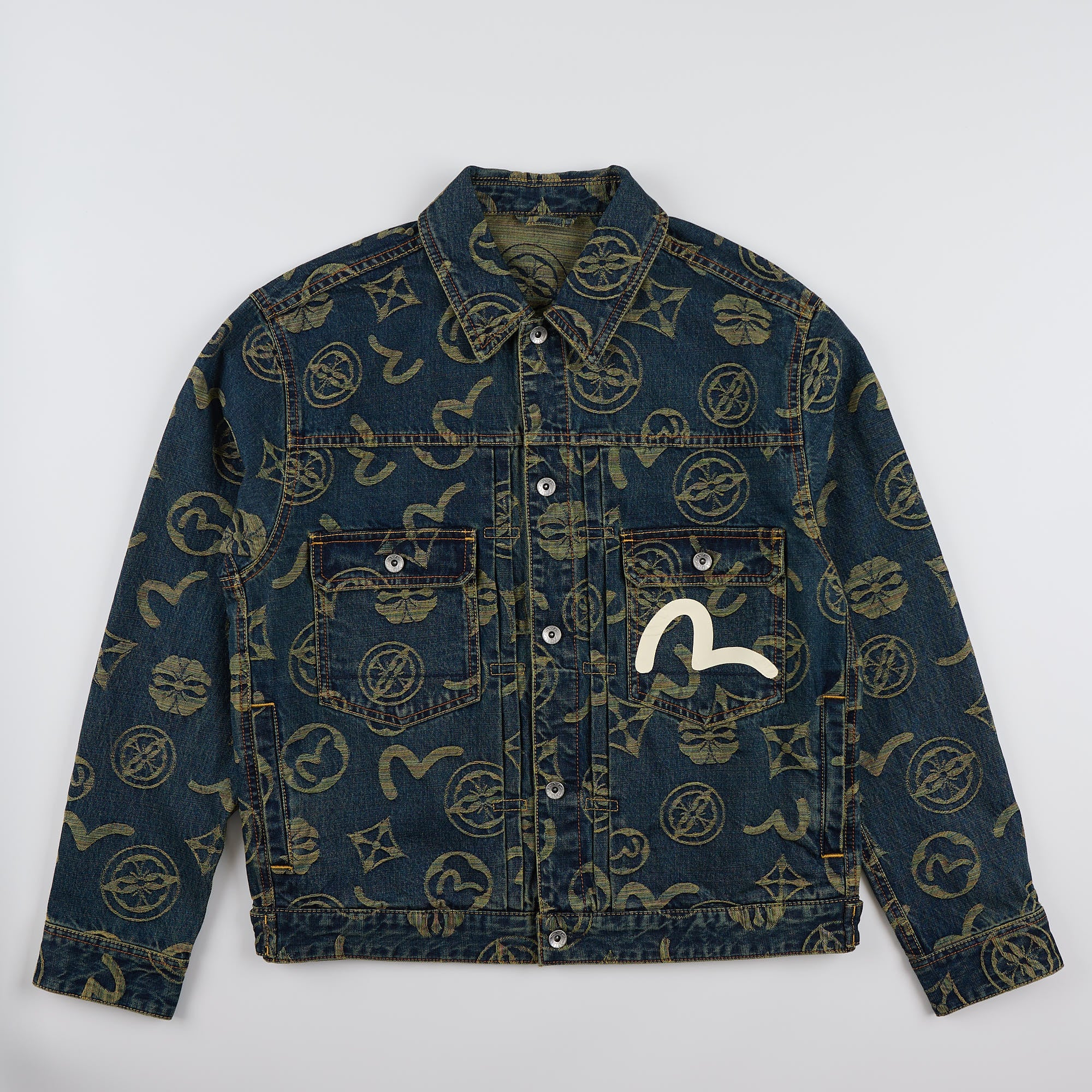 Giubbotto Monogram Rainbow Ao Jacquard Indaco 2EAHTU6DJ1029 INDA EVISU