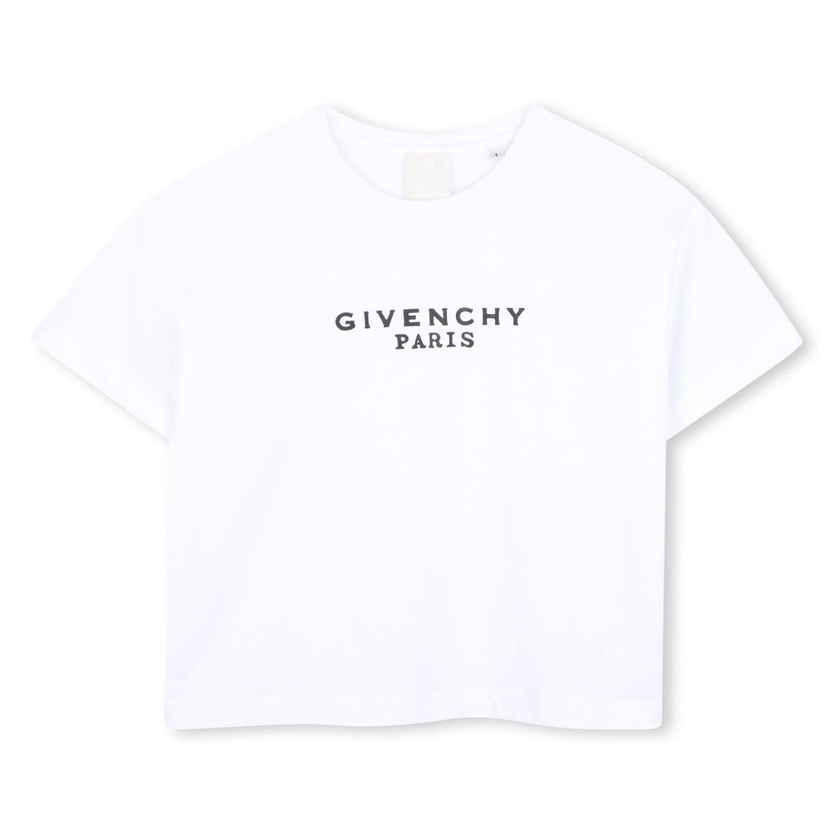 T-shirt in jersey, cotton from organic farming, maniche, givenchy logo stampa at davanti. H31315 10P GIVENCHY KIDS