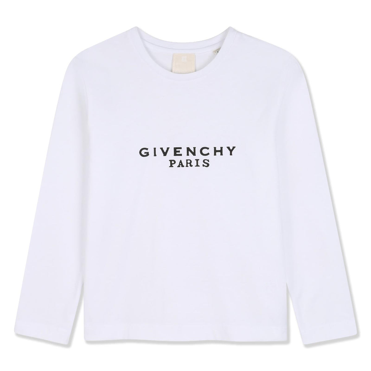 T-shirt in jersey, cotton from organic farming, maniche, givenchy stampa on davanti. H31321 10P GIVENCHY KIDS