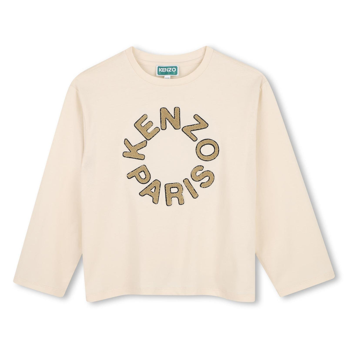 T-shirt in jersey (100% organic cotton), branded ricamo on davanti. K62054 21G KENZO KIDS