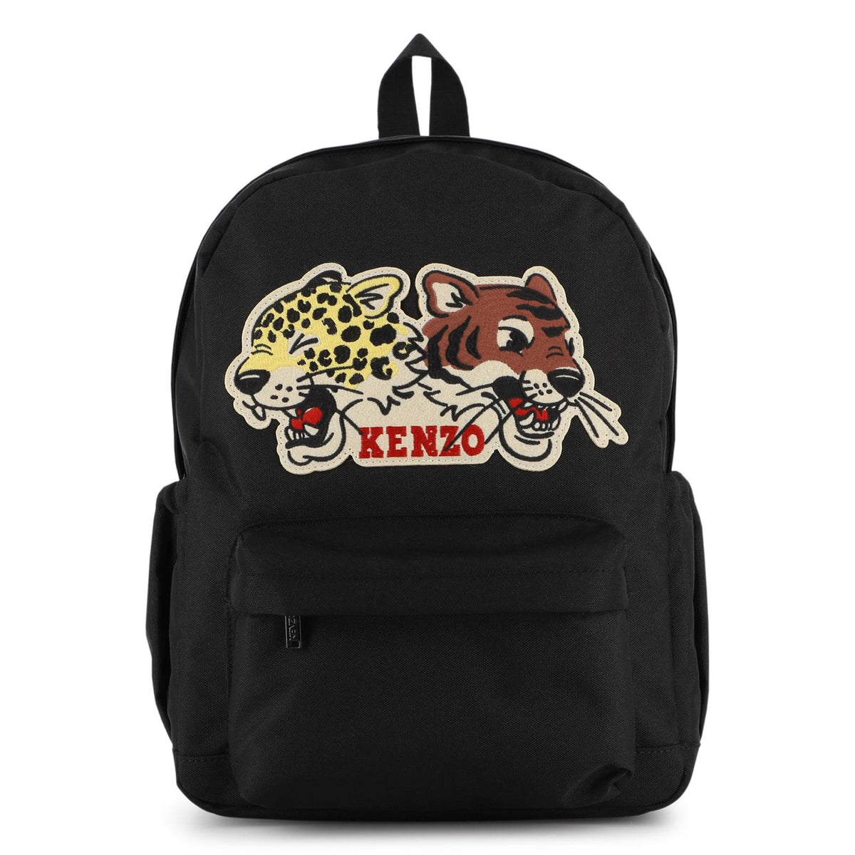 Canvas backpack (100% polyester) con branded ricamo on davanti. 100% polyester all-over stampa fodera. Retro padding. One davanti tasca e one inside tasca. Inside sticker. Regolabile straps con kenzo ricamo. Side tasche to put bottle. Dimensions : 38 K62155 09B KENZO KIDS