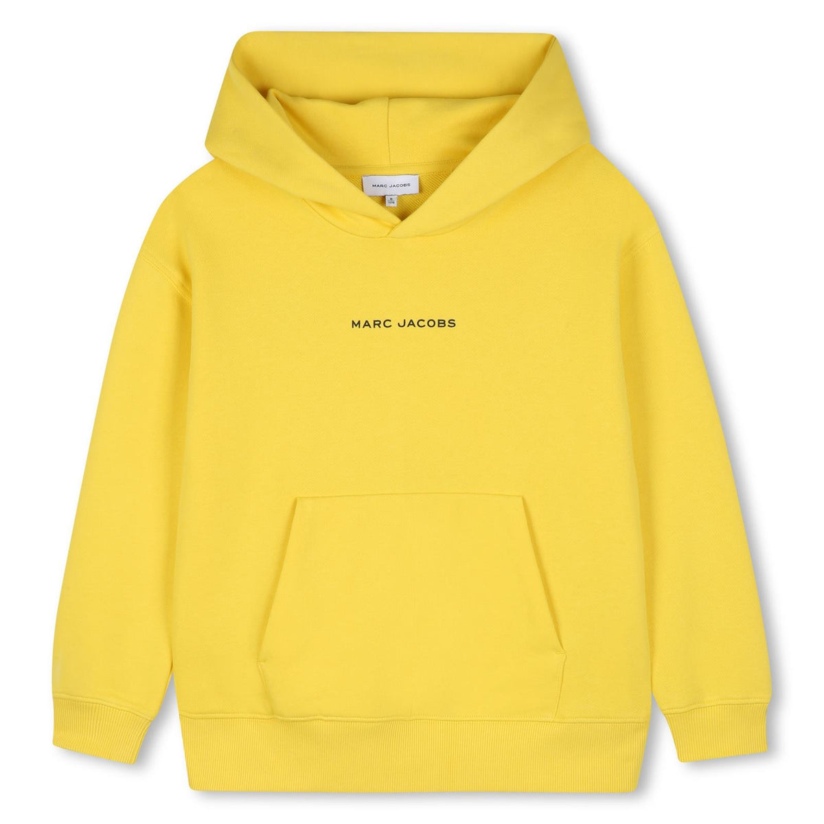 Cotton fleece hoodie con a davanti kangaroo tasca, printed mj illustrazione sul davanti, e popcorn e marc jacobs illustrations sul retro. W61037 526 MARC JACOBS KIDS
