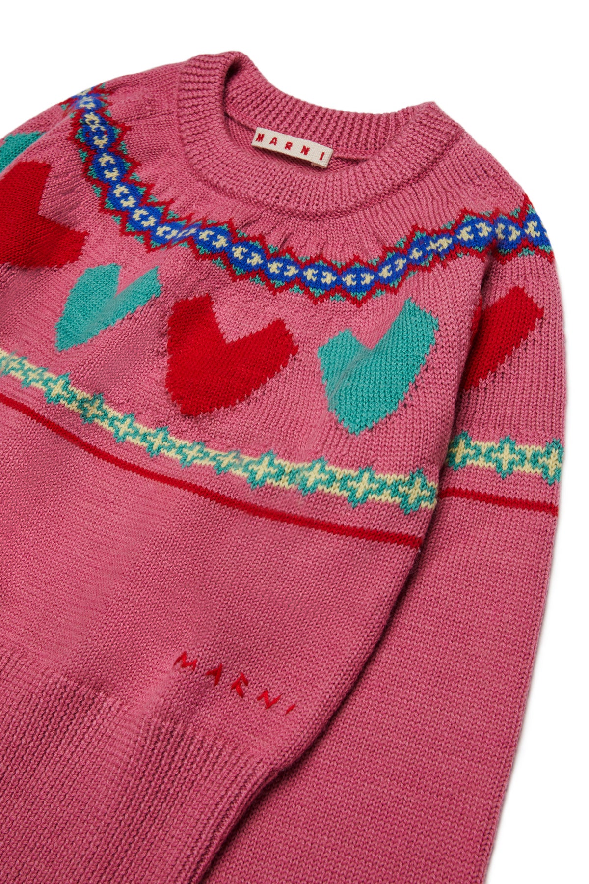 Maglione in Lana Sweet Pink M01870M00XQ 0M352 MARNI KIDS