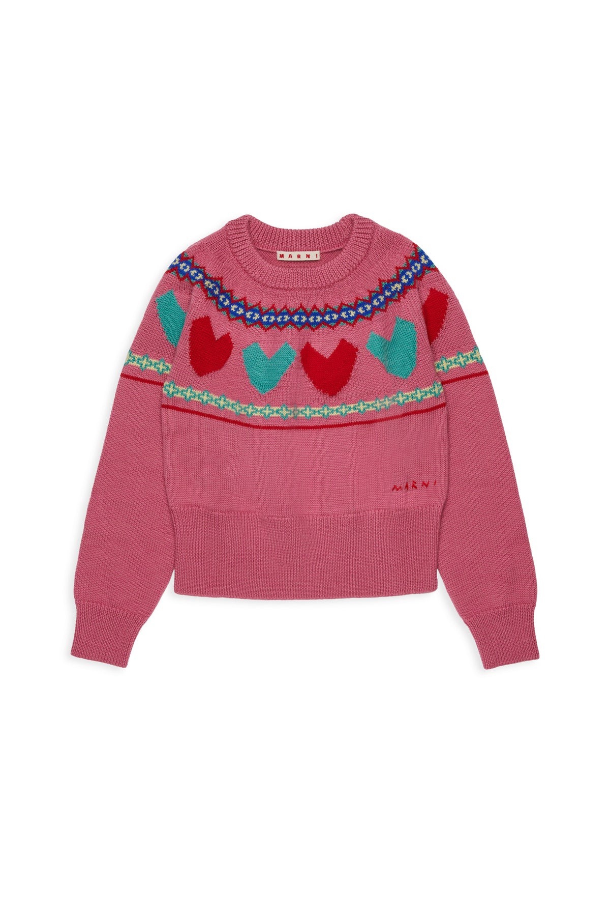 Maglione in Lana Sweet Pink M01870M00XQ 0M352 MARNI KIDS