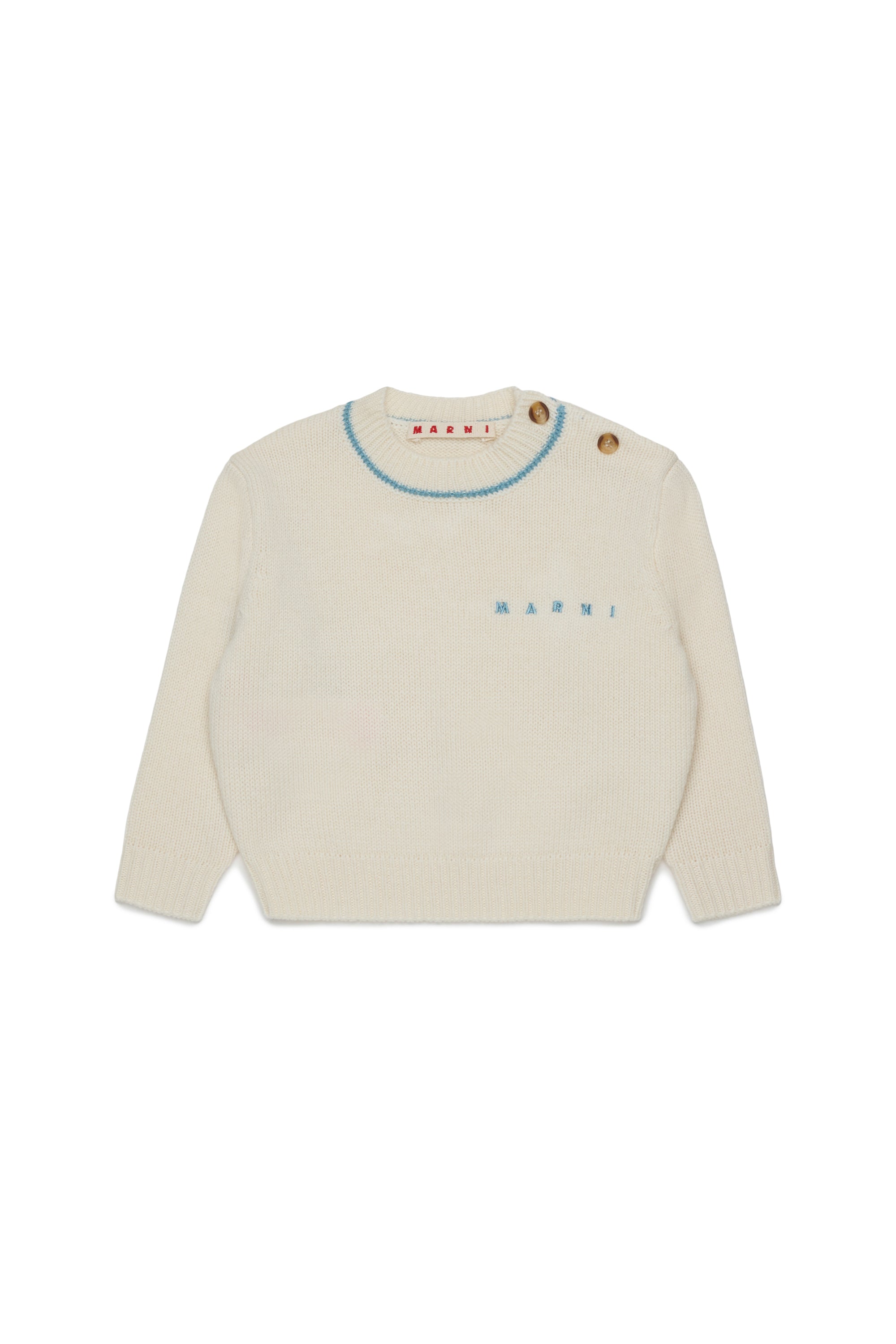 Maglione in Lana Pearl White M01875M004C 0M116 MARNI KIDS