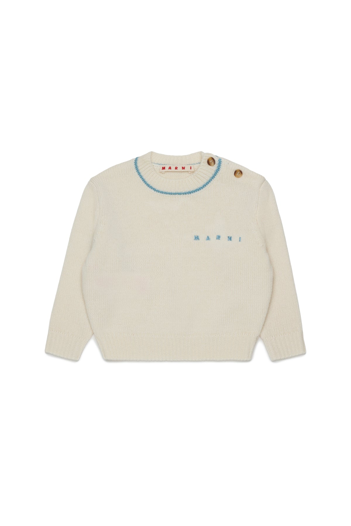 Maglione in Lana Pearl White M01875M004C 0M116 MARNI KIDS