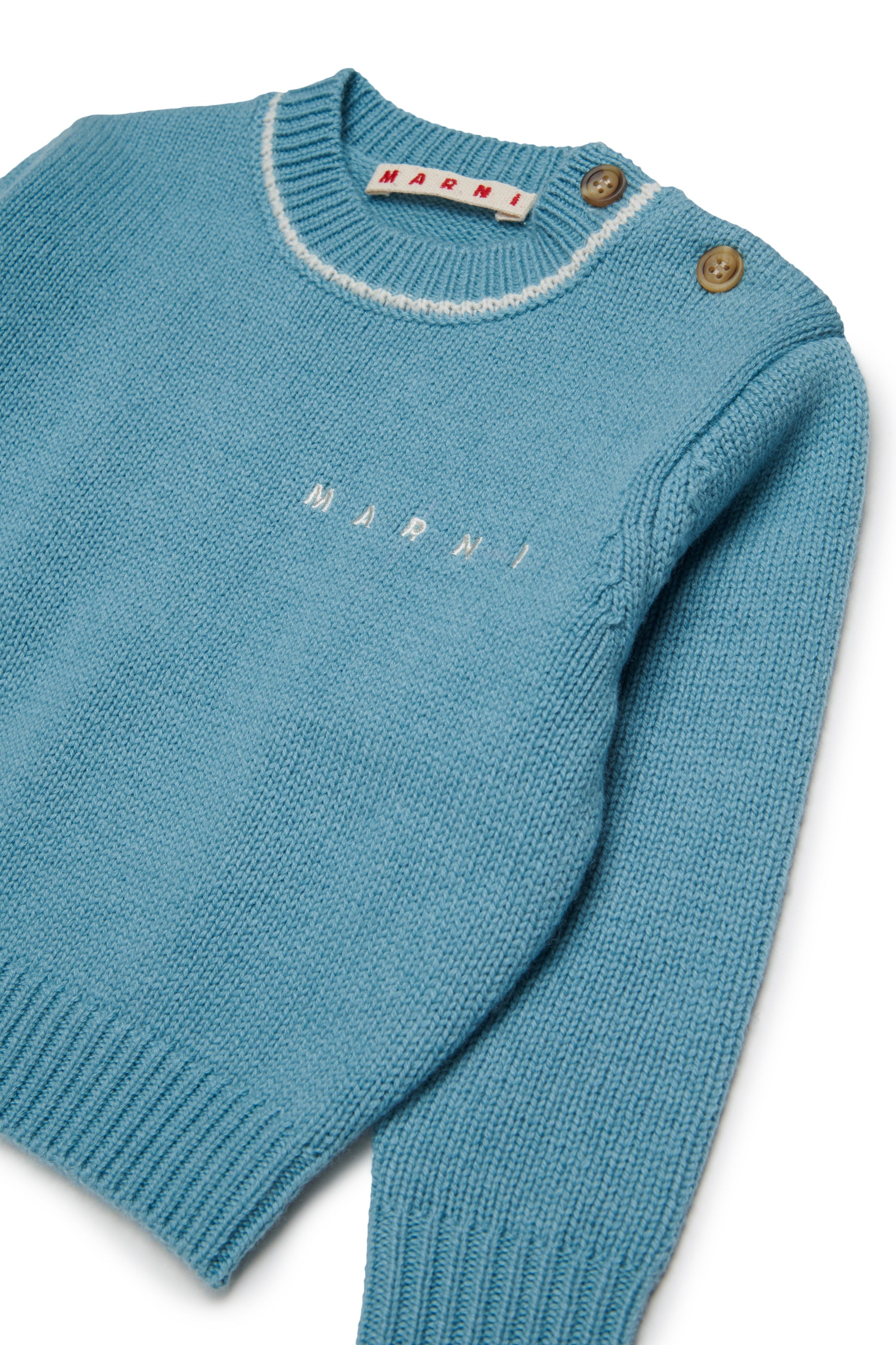 Maglione in Lana Aqua Blue M01875M004C 0M866 MARNI KIDS