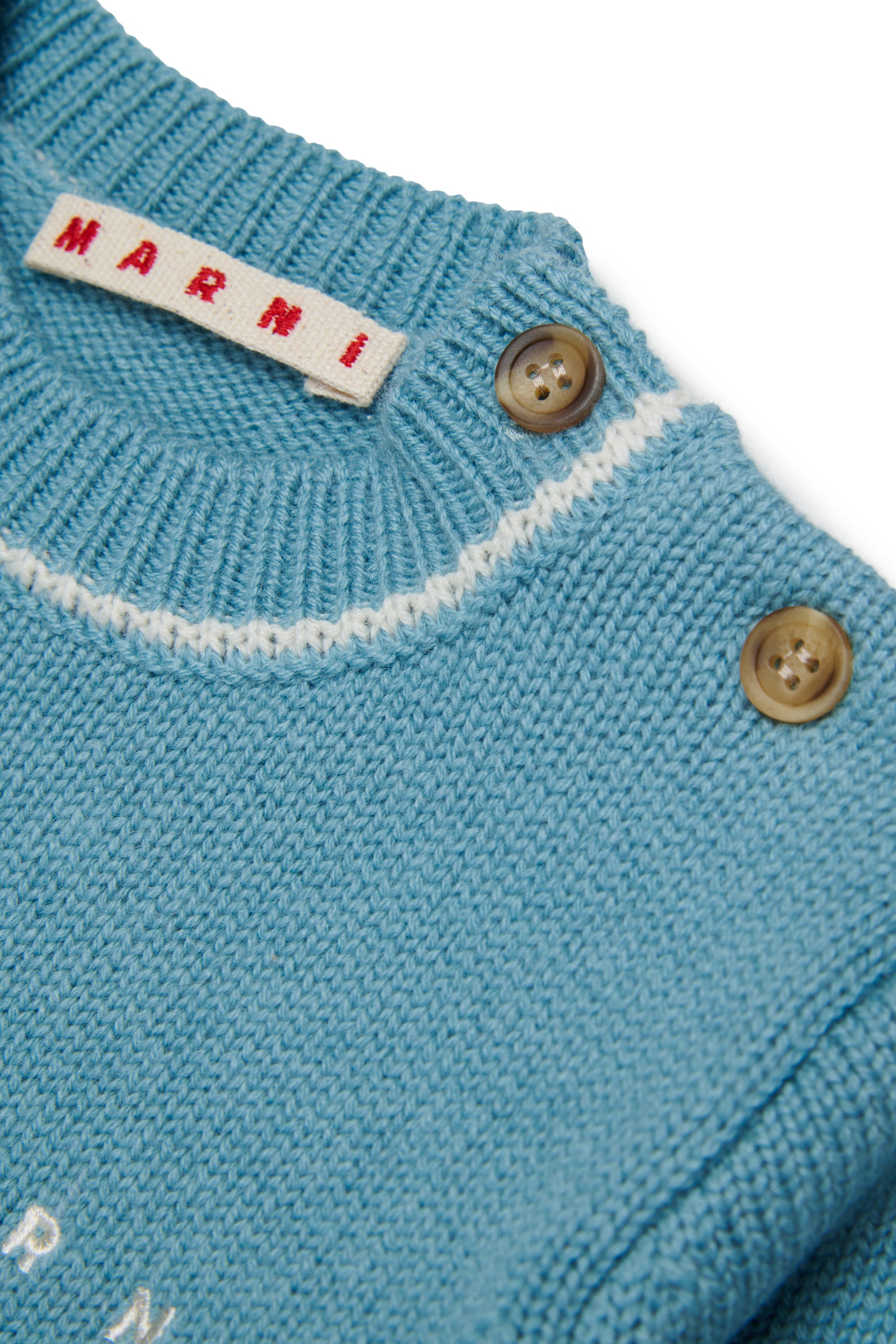 Maglione in Lana Aqua Blue M01875M004C 0M866 MARNI KIDS
