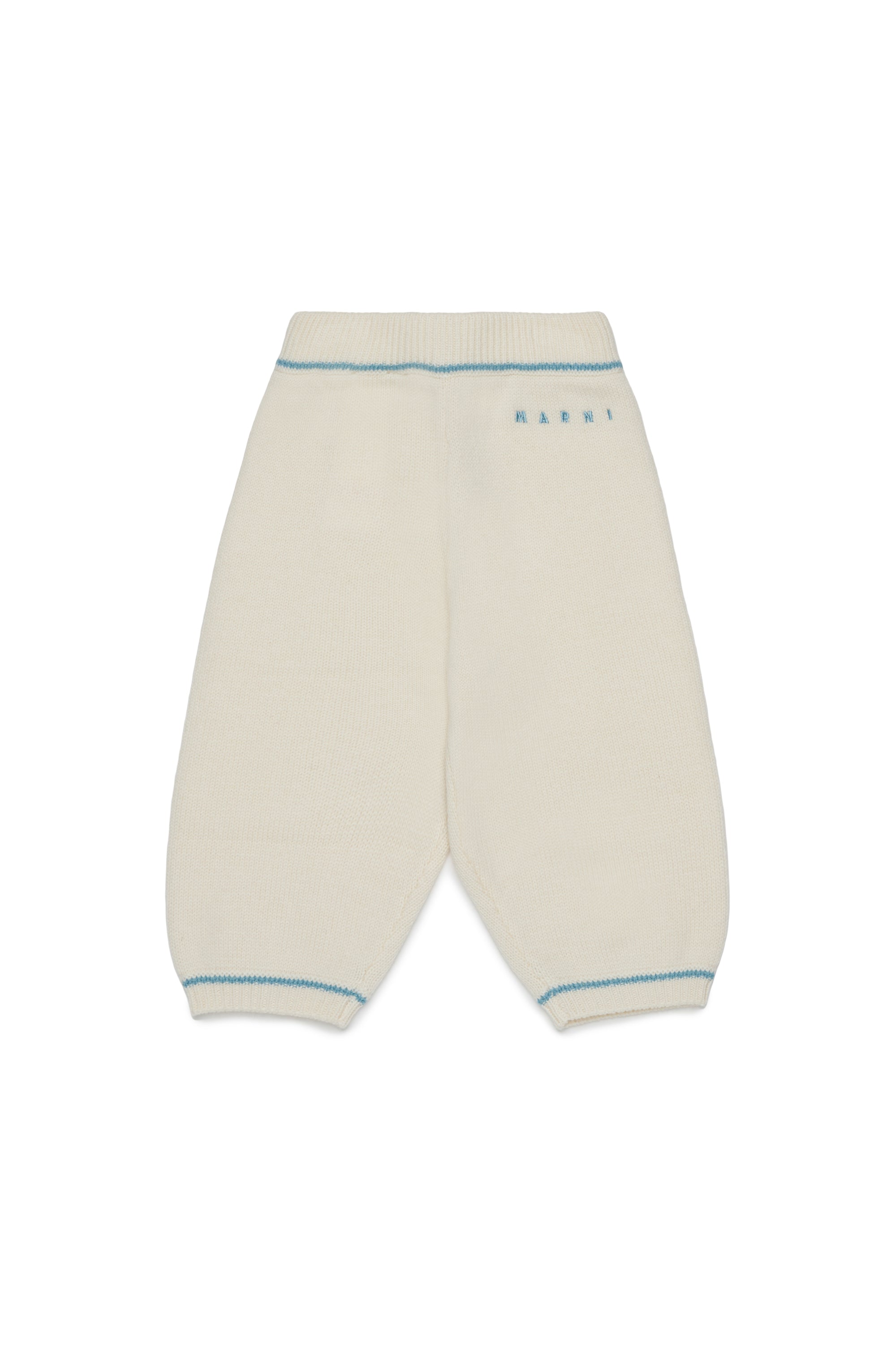 Pantalone in Lana Pearl White M01926M004C 0M116 MARNI KIDS