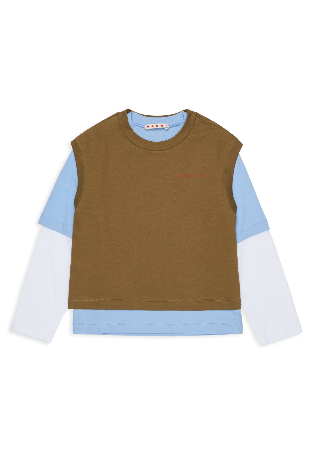 Maglia Wood Brown M01953M00RF 0M721 MARNI KIDS