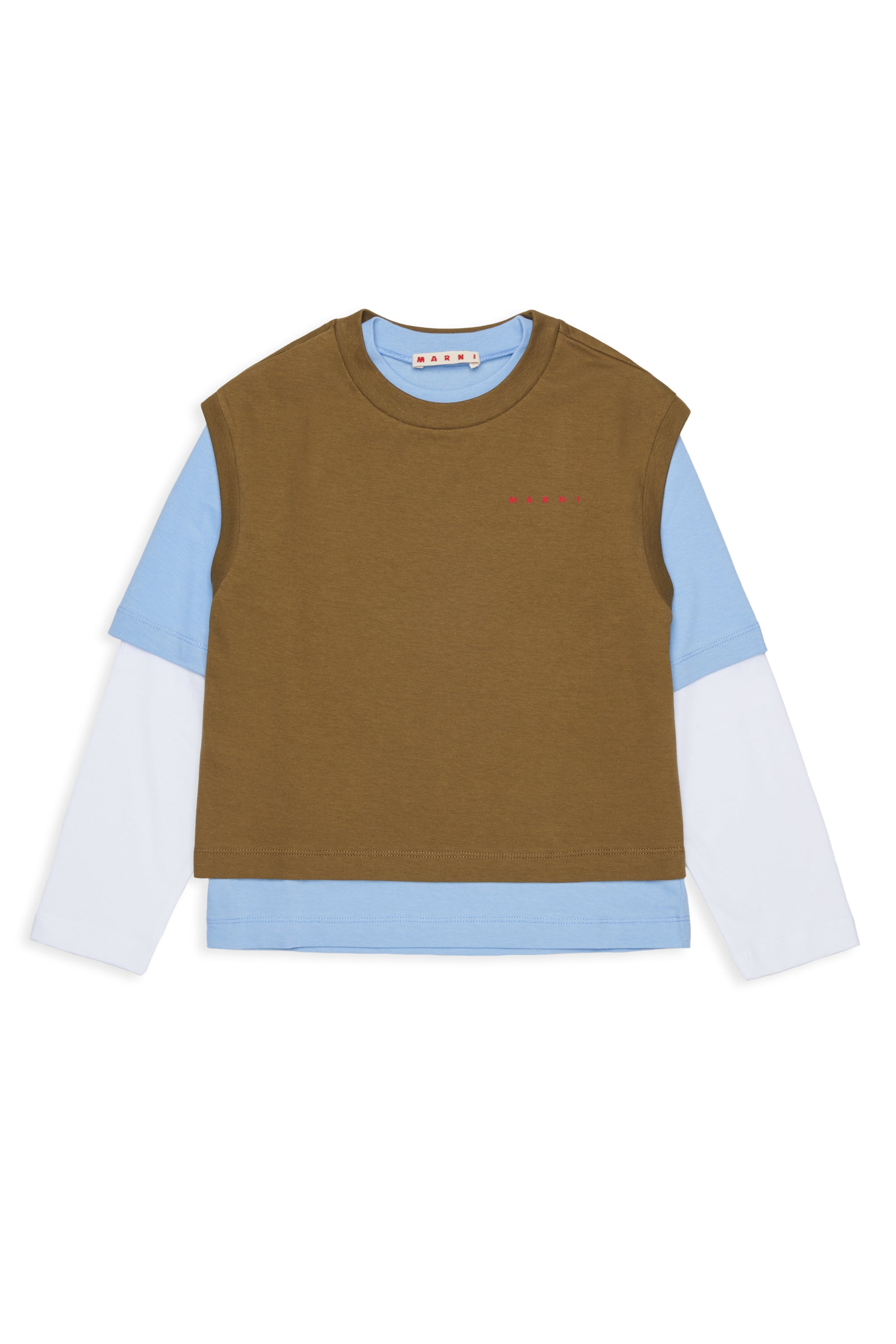 Maglia Wood Brown M01953M00RF 0M721 MARNI KIDS