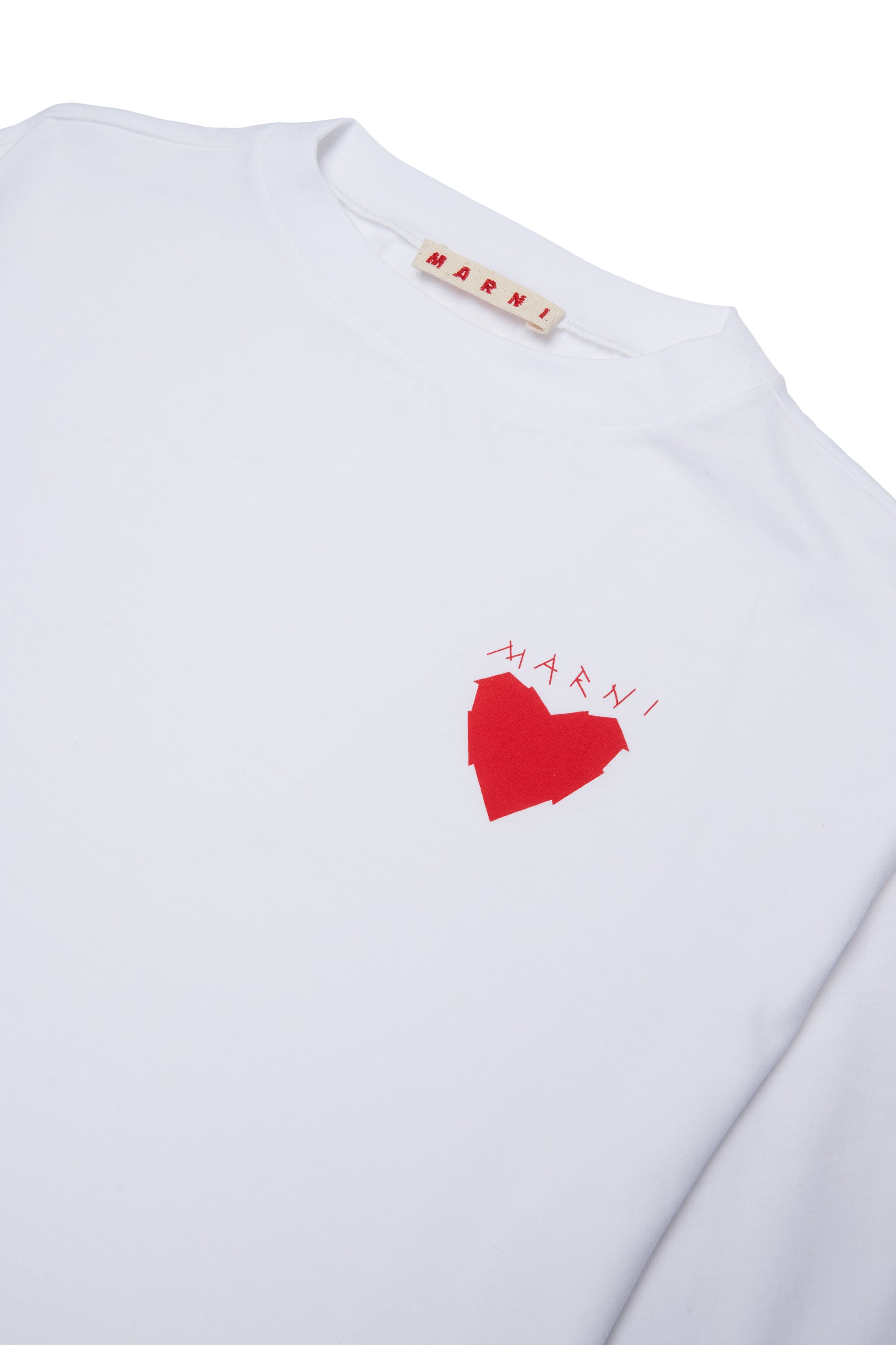 T-shirt Bianco M02014M00YP 0M100 MARNI KIDS