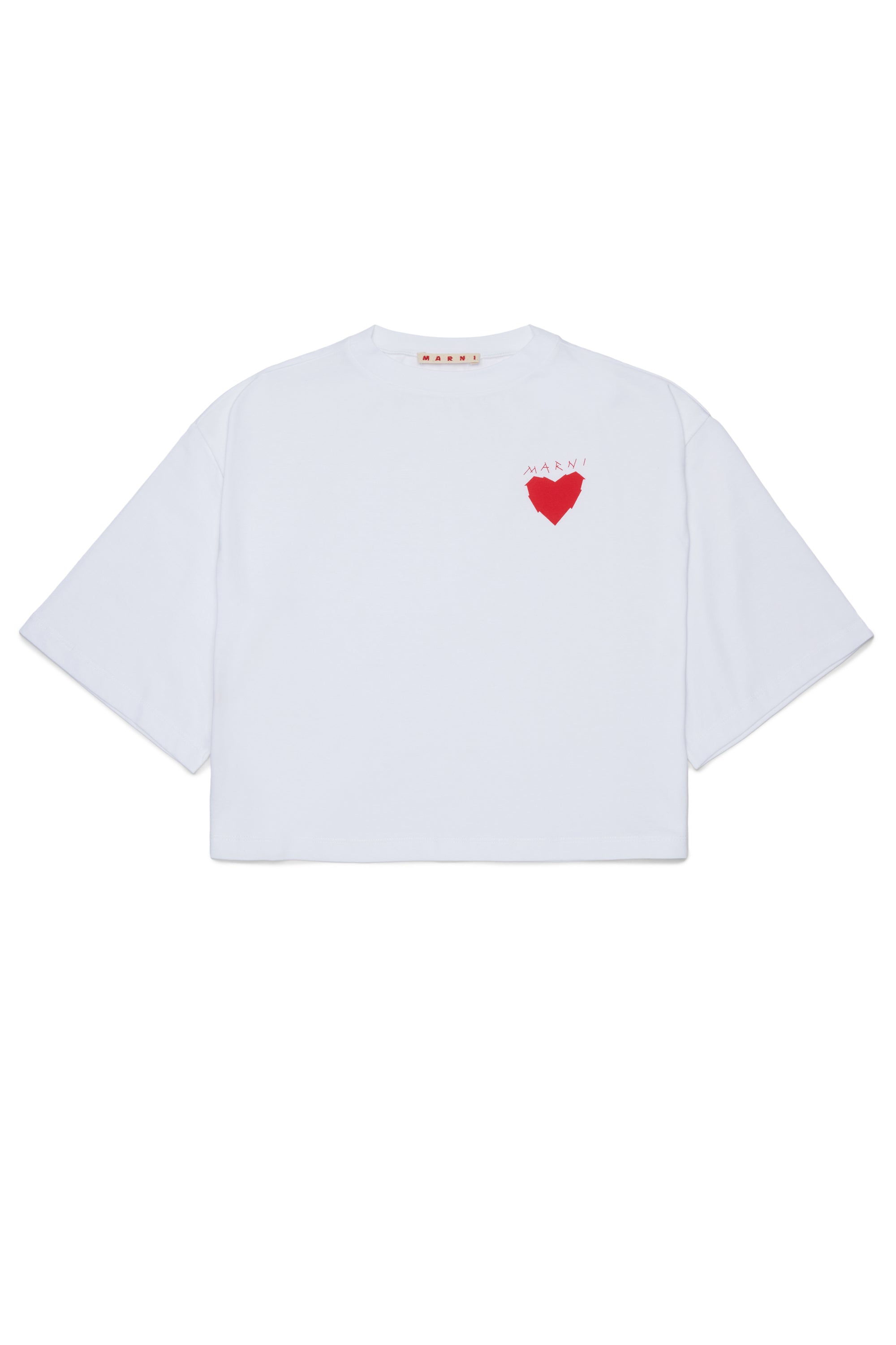 T-shirt Bianco M02014M00YP 0M100 MARNI KIDS