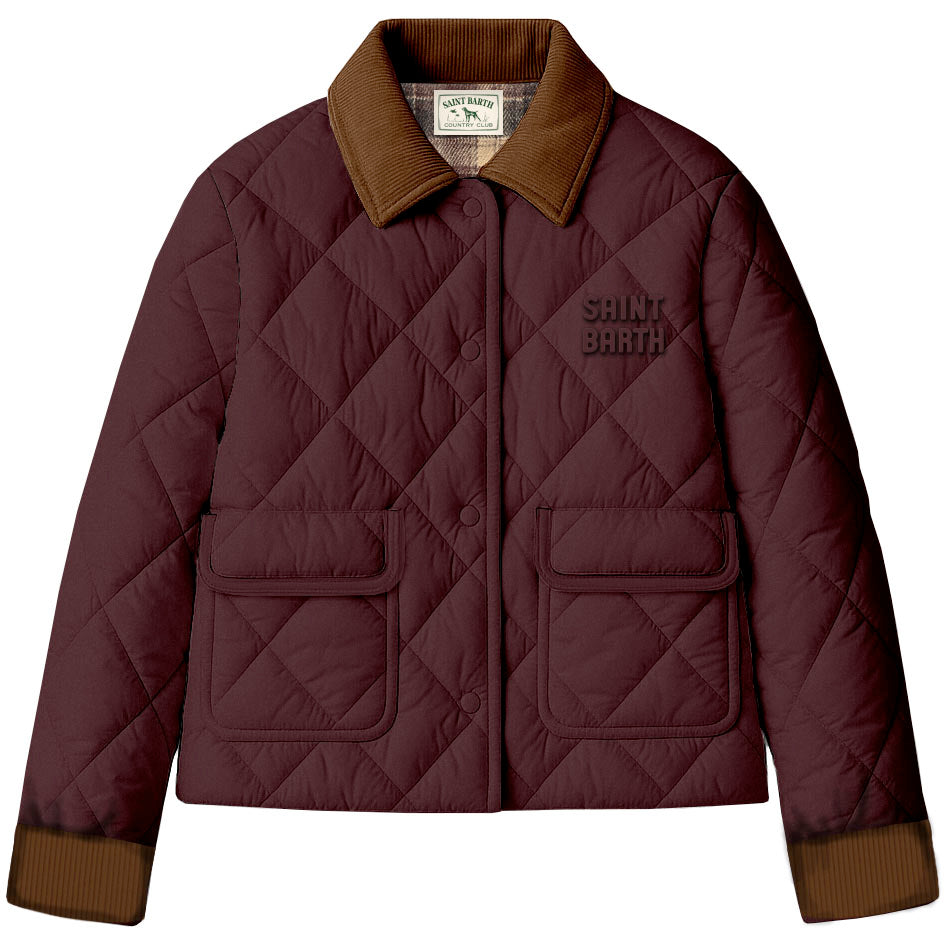 Giubbino a rombi bordeaux MAR003 00095M MC2 SAINT BARTH