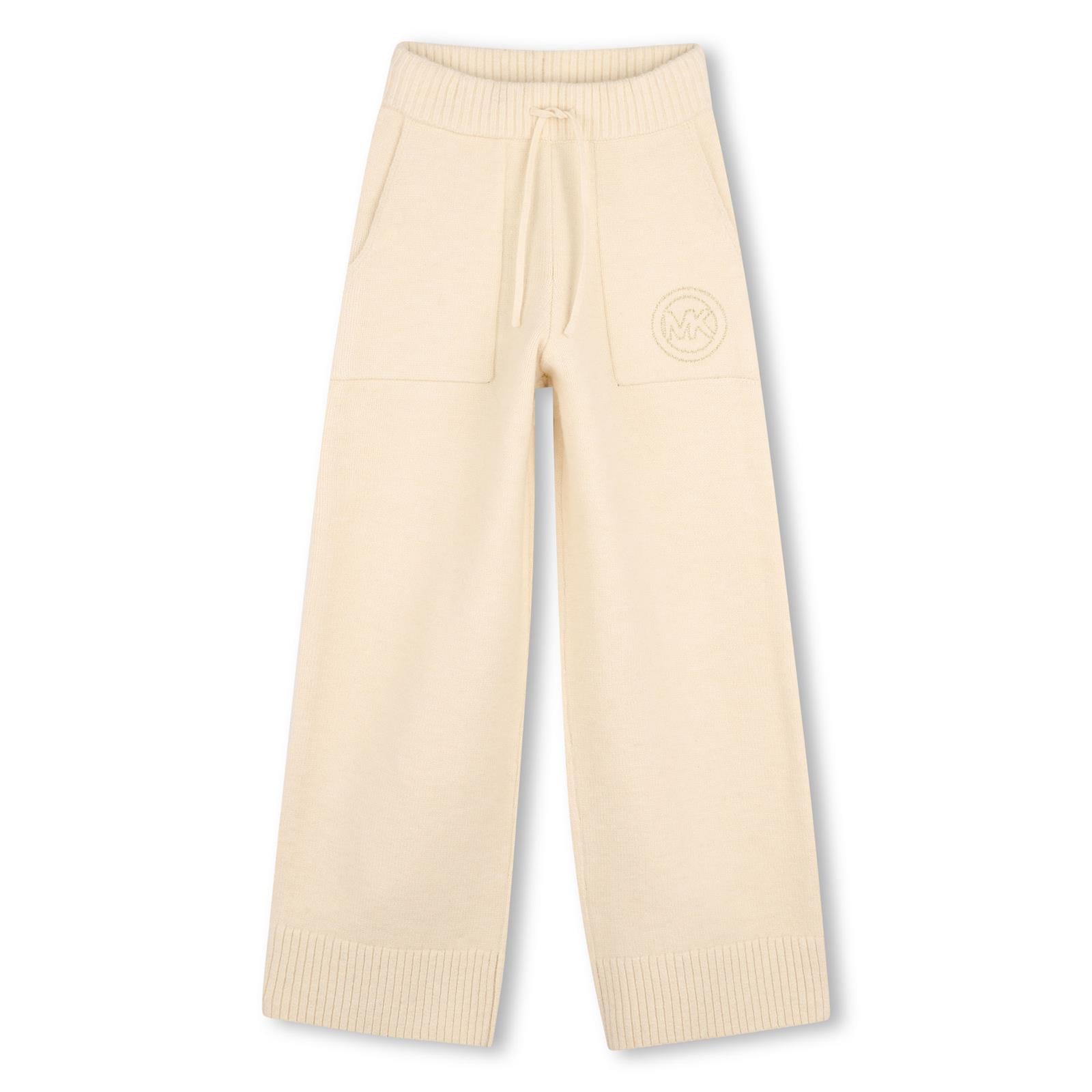 In maglia pantaloni. Vita elastica con drawstrings. Side tasche e "mk charm" ricamo sul davanti. R30700 247 MICHAEL KORS KIDS