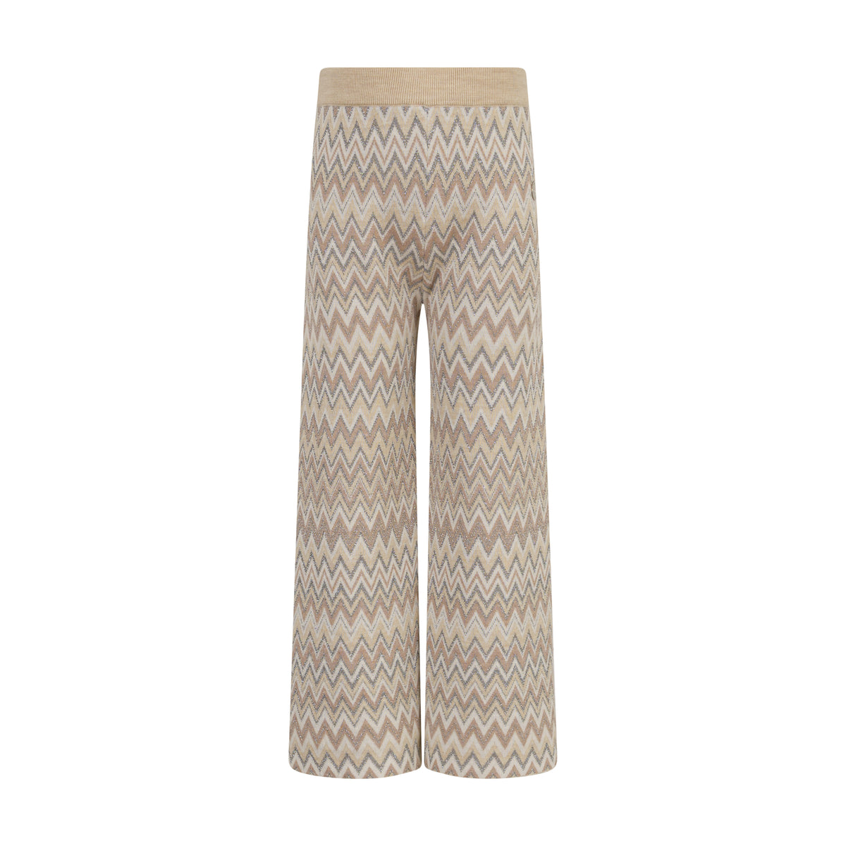 Pantaloni in maglia in lana Beige.ch.mel MZ6B80W0028 872AG MISSONI KIDS