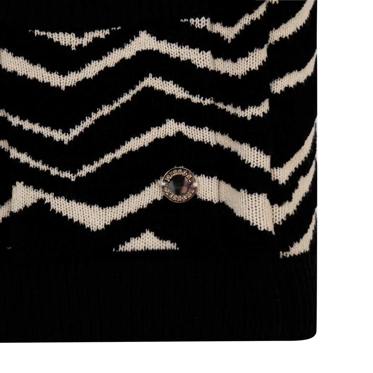 Cardigan a zigzag nero MZ9A30W0028 930BG MISSONI KIDS
