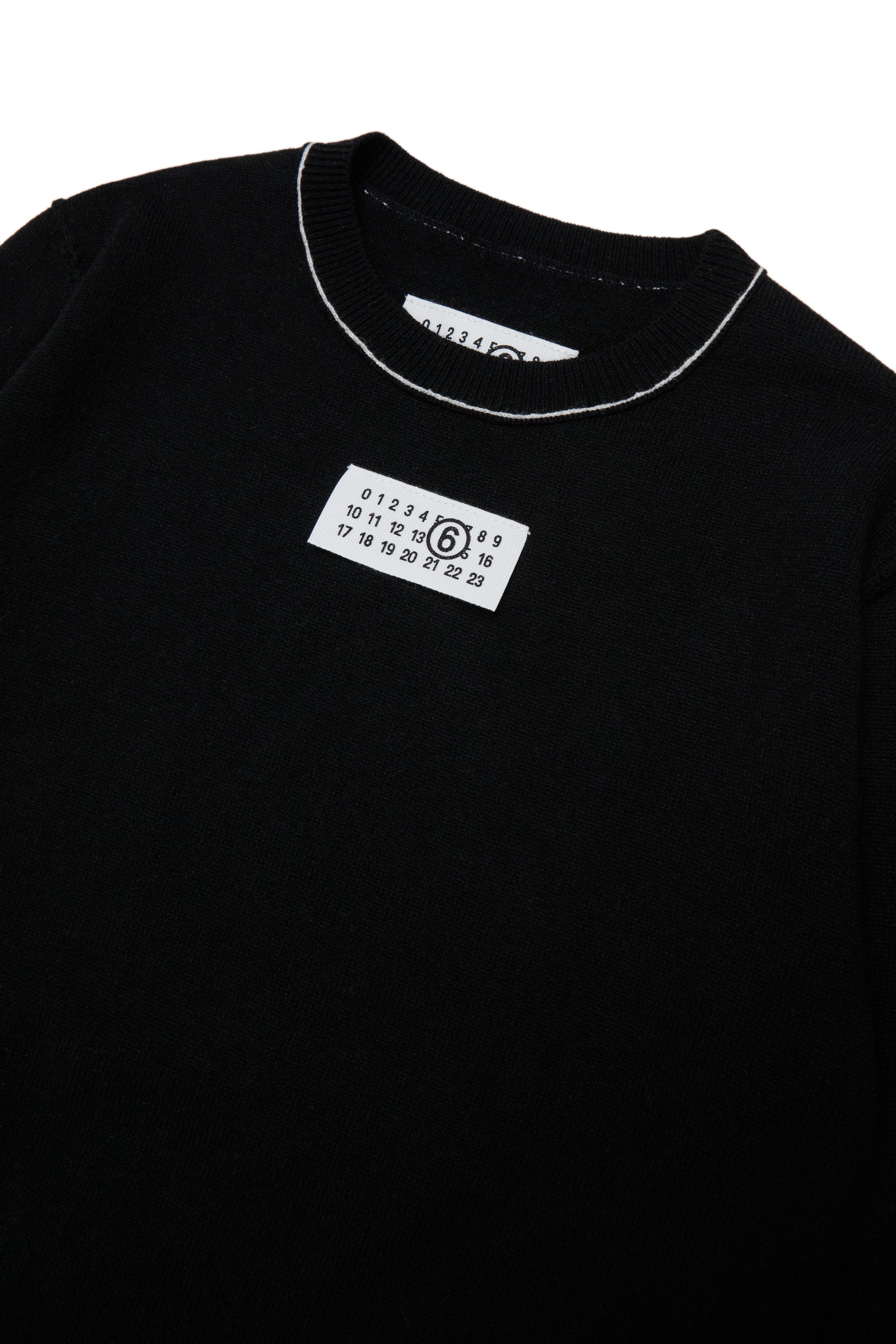 Maglione in Lana Nero M61025MM06Q M6900 MM6 MAISON MARGIELA KIDS