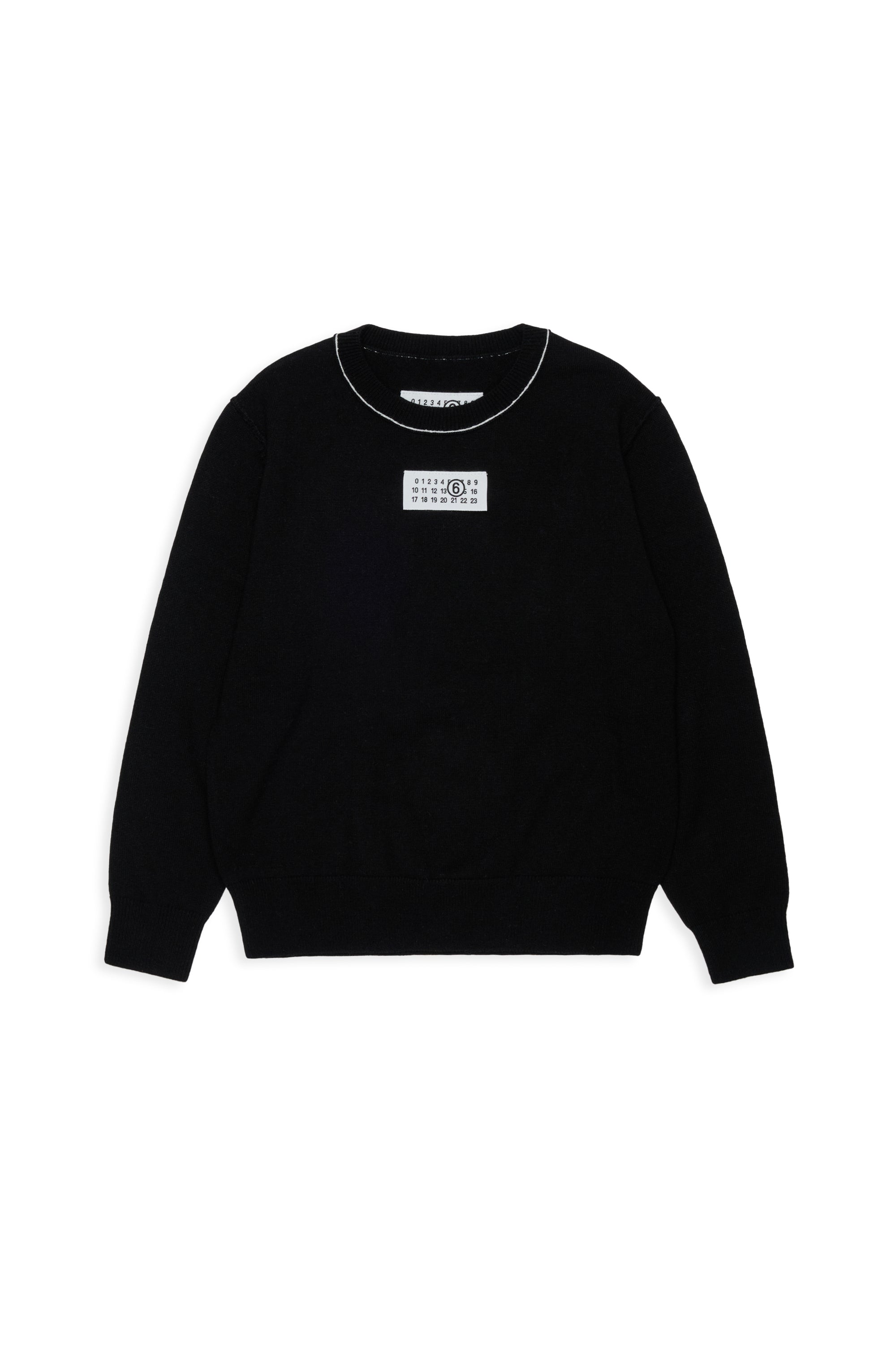 Maglione in Lana Nero M61025MM06Q M6900 MM6 MAISON MARGIELA KIDS