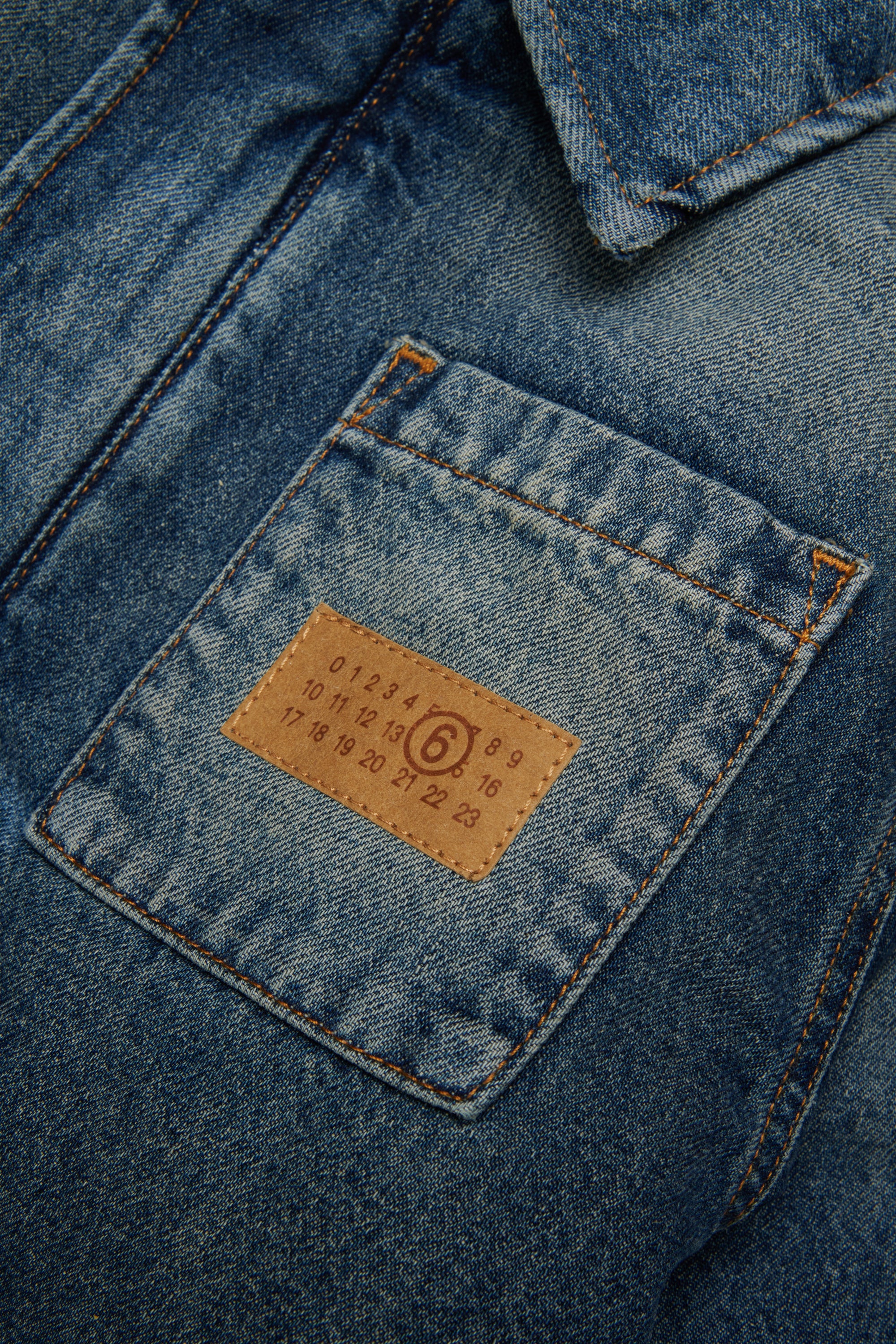 Giacca Blue Denim M61036MM08E M601 MM6 MAISON MARGIELA KIDS