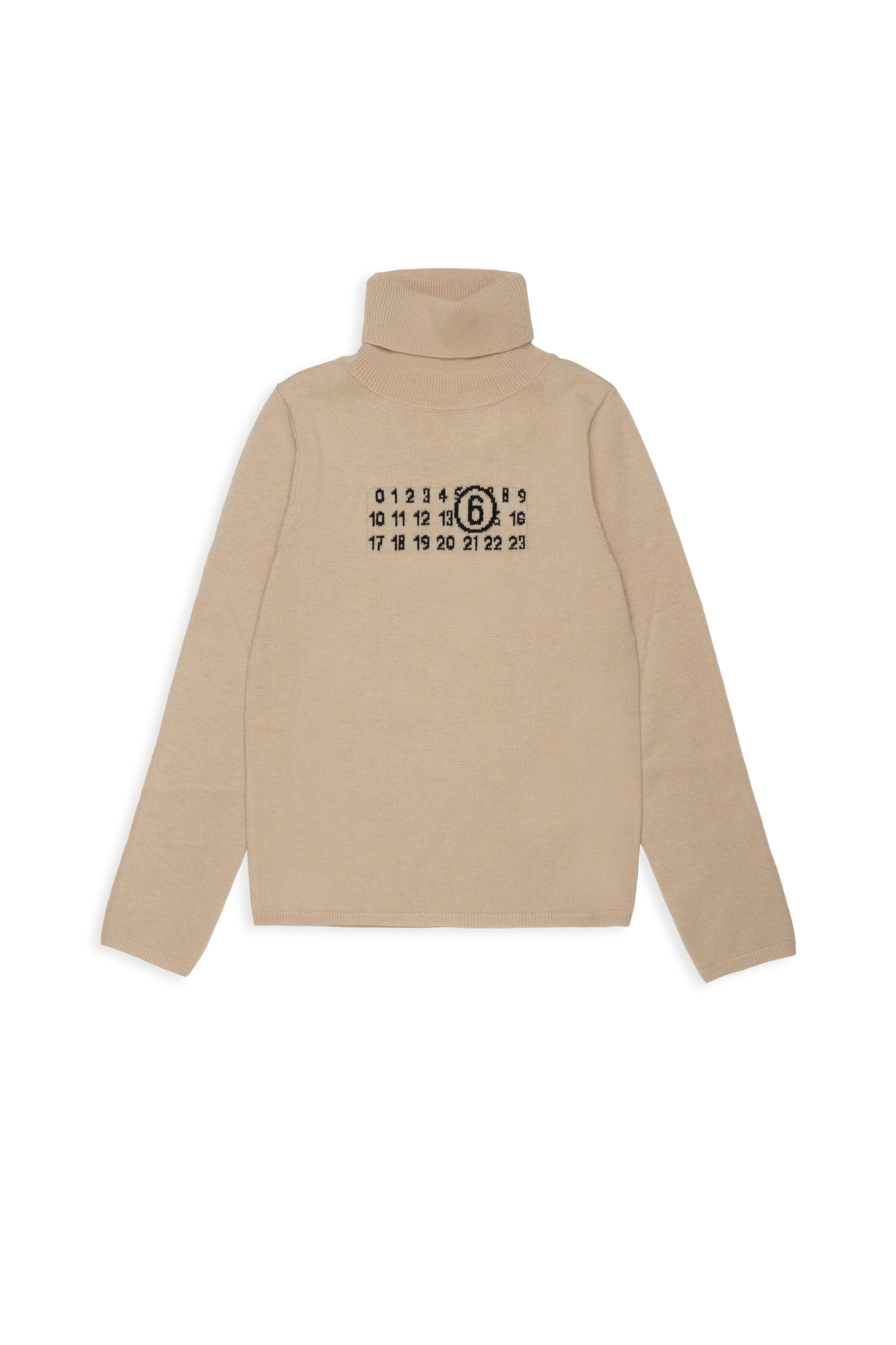 Maglione in Lana Avana M61064MM06Q M6712 MM6 MAISON MARGIELA KIDS