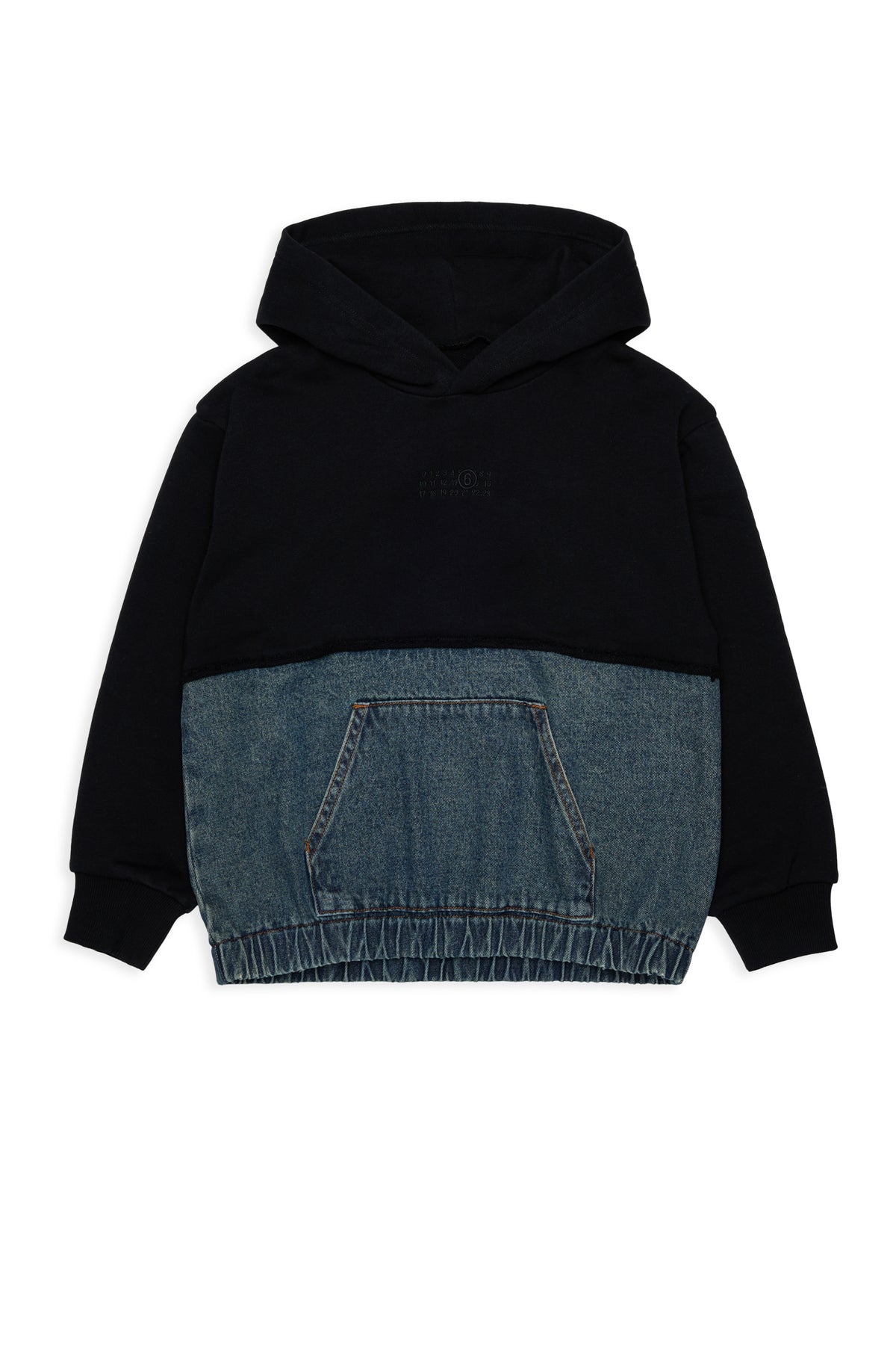 Felpa Blue Denim+Black M61108MM09G M6C08 MM6 MAISON MARGIELA KIDS