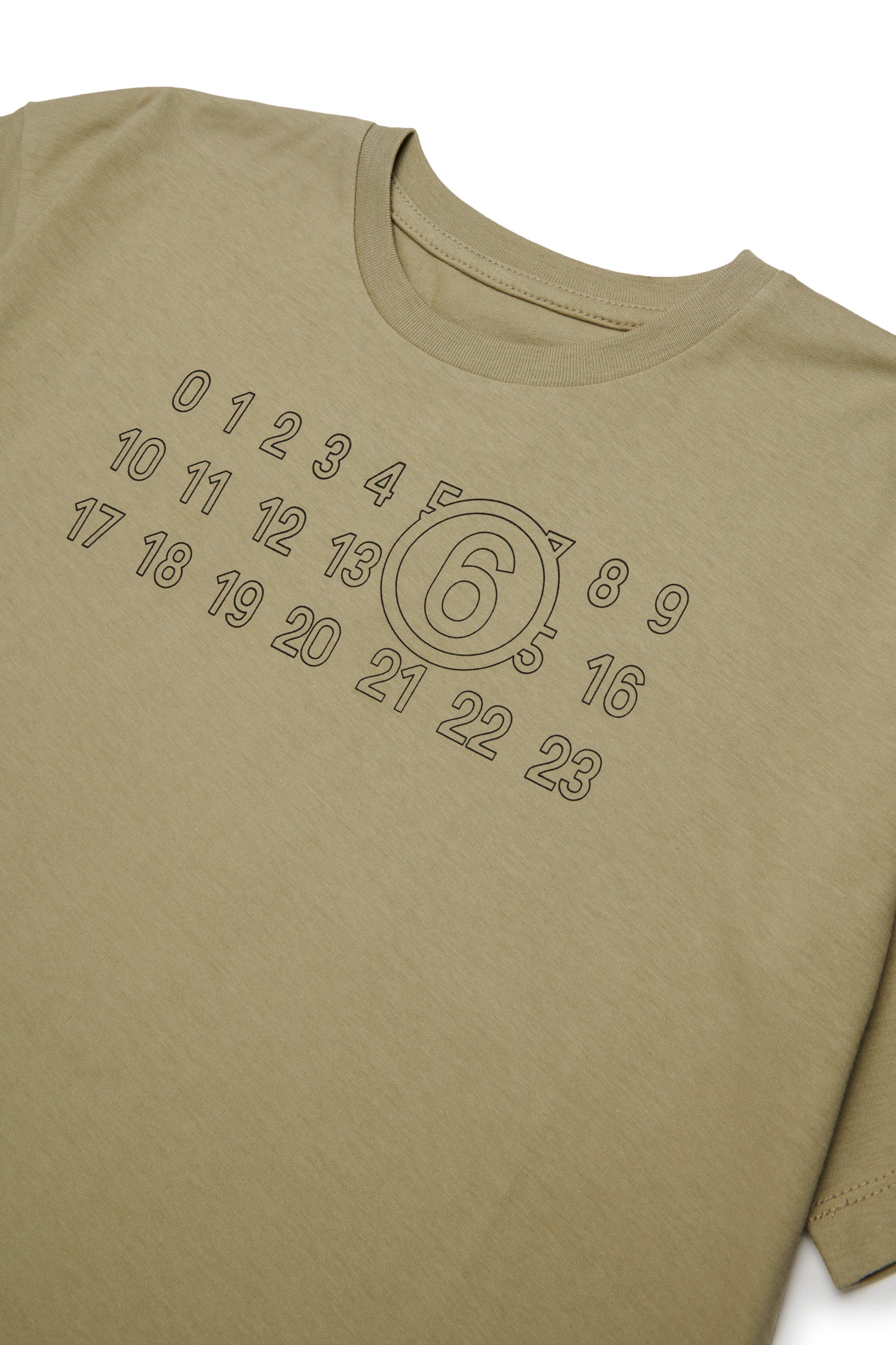T-shirt Olive Grey M61117MM02Y M6516 MM6 MAISON MARGIELA KIDS