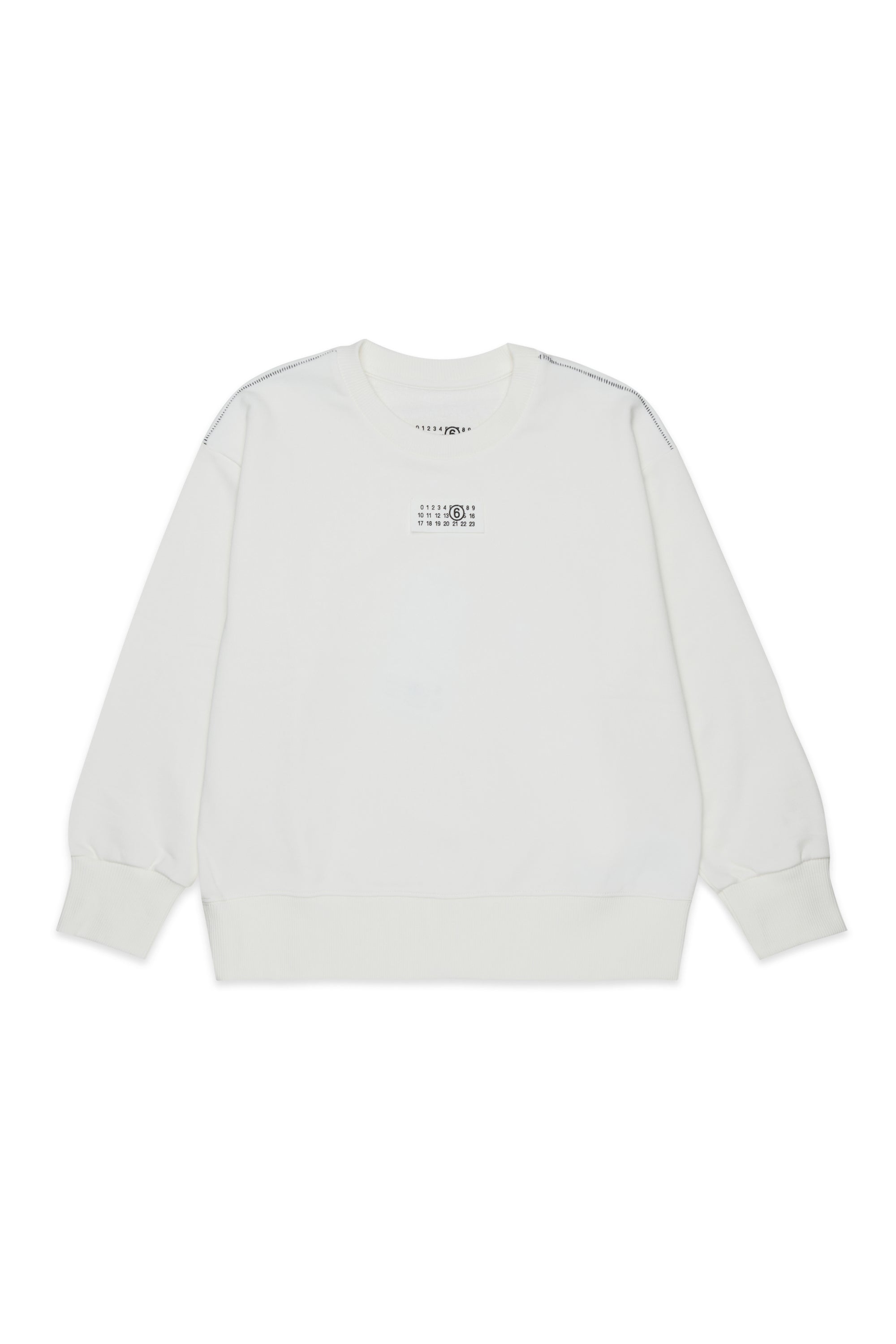 Felpa Natural White M61160MM04H M6102 MM6 MAISON MARGIELA KIDS