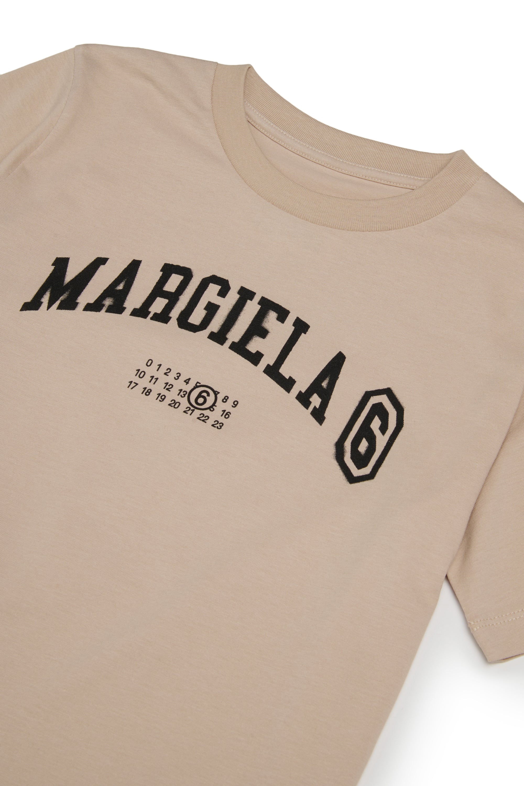 T-shirt Black+ Natural White+ Avana M61162MM04I M6C52 MM6 MAISON MARGIELA KIDS