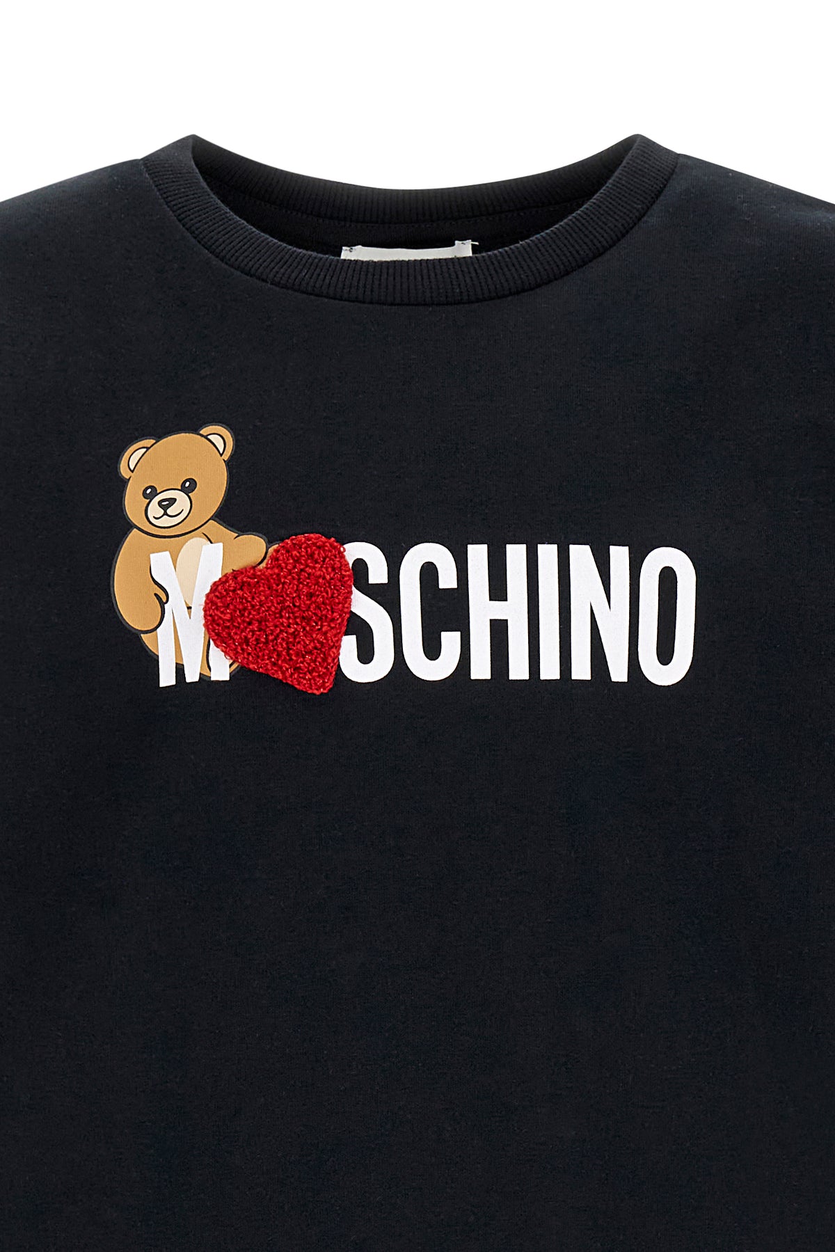 Maxi t-shirt m/c Nero/black H1M060LBA11 60100 MOSCHINO KIDS