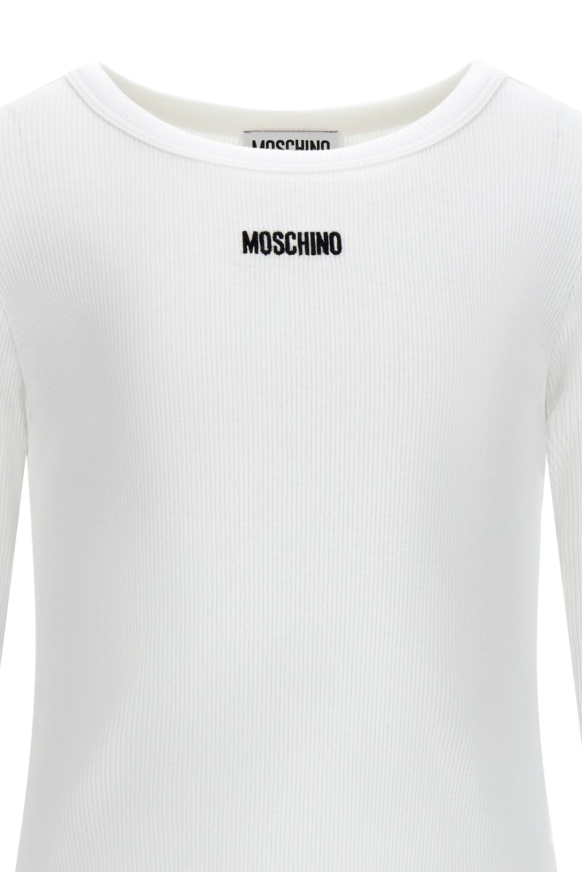 T-shirt m/l Bianco ottico HAO011LBA39 10101 MOSCHINO KIDS