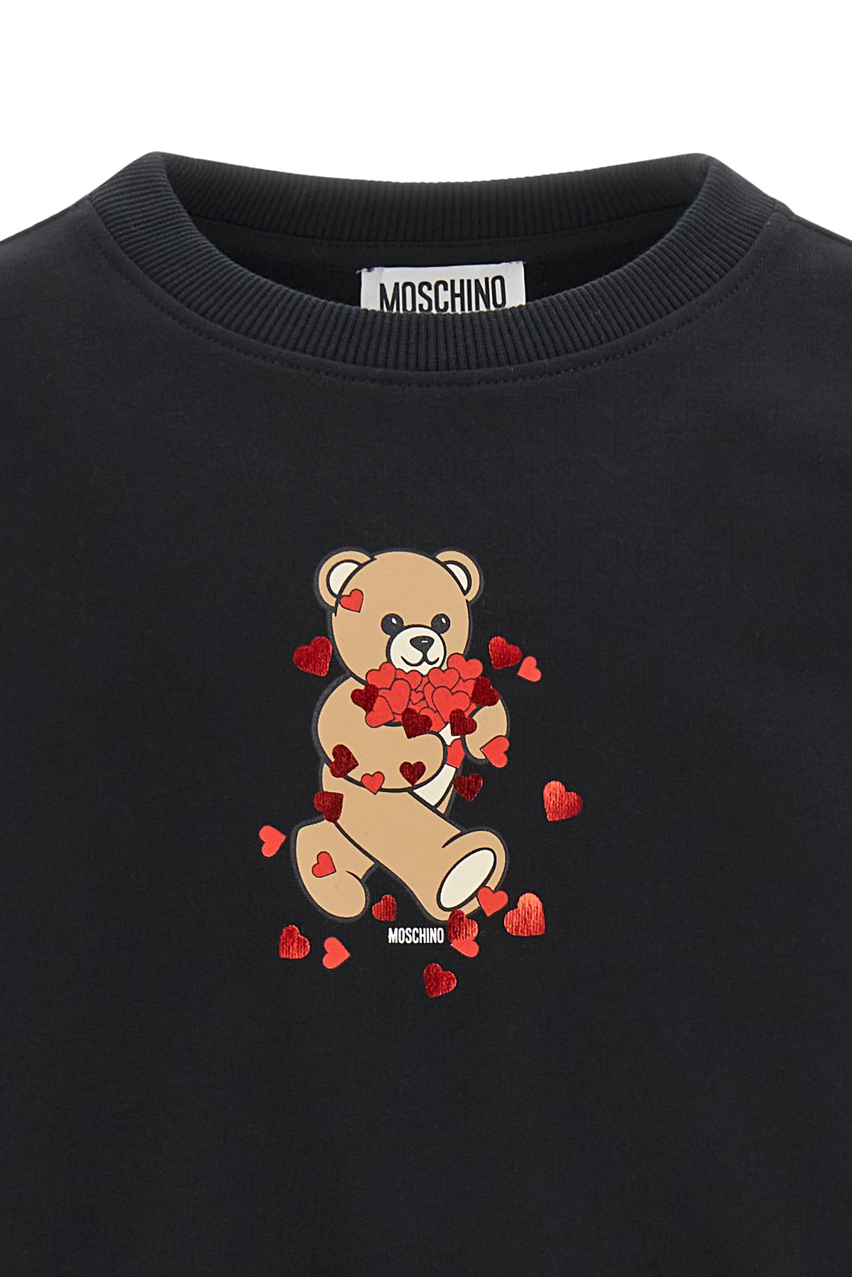 Girocollo m/l Nero/black HBF06GLDA63 60100 MOSCHINO KIDS