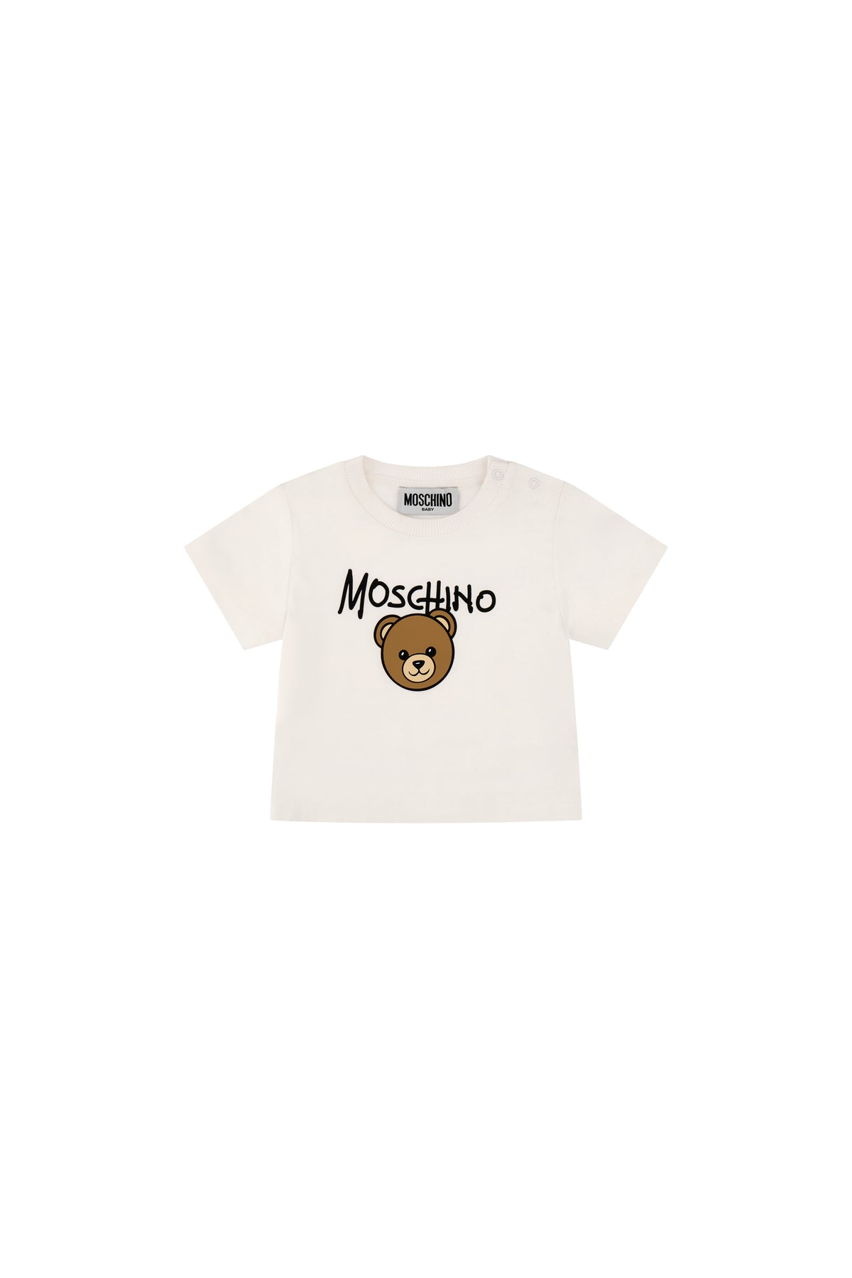 Blusa m/c Bianco ottico M6M047LAA34 10101 MOSCHINO KIDS