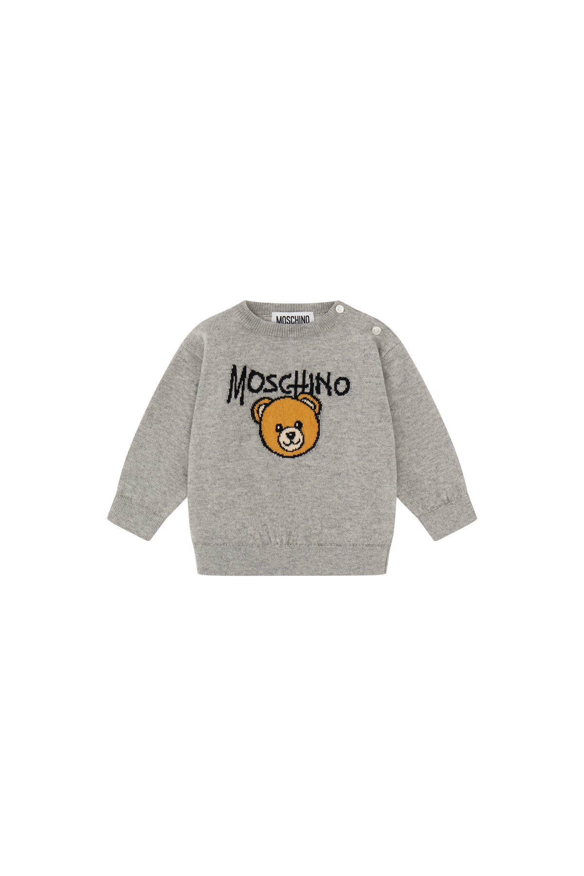 Girocollo m/l Grigio ch.m/grisette M9W00JLHE43 60901 MOSCHINO KIDS