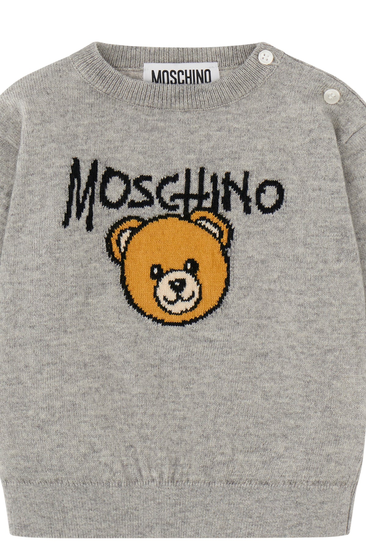 Girocollo m/l Grigio ch.m/grisette M9W00JLHE43 60901 MOSCHINO KIDS