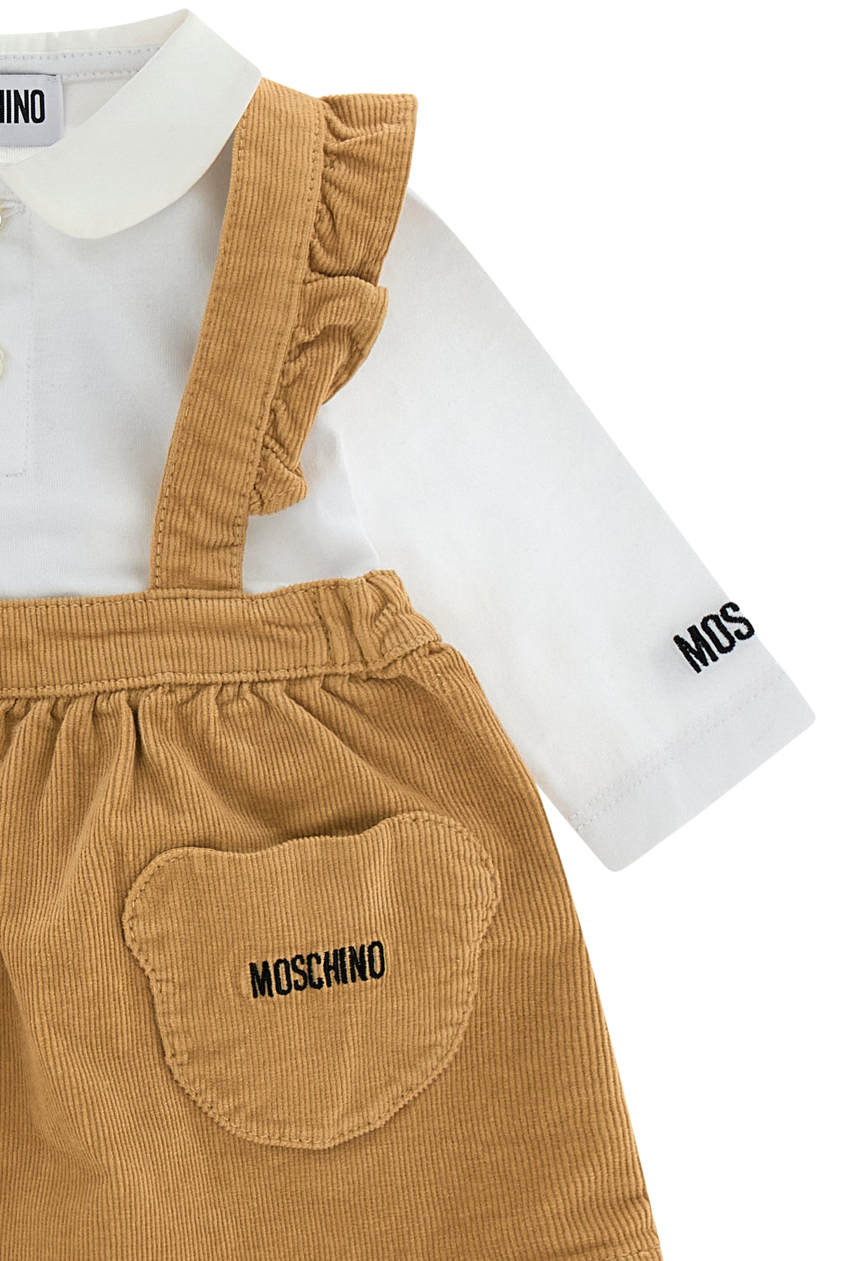 Polo + gonna Bear brown MDK03ILVC02 20351 MOSCHINO KIDS