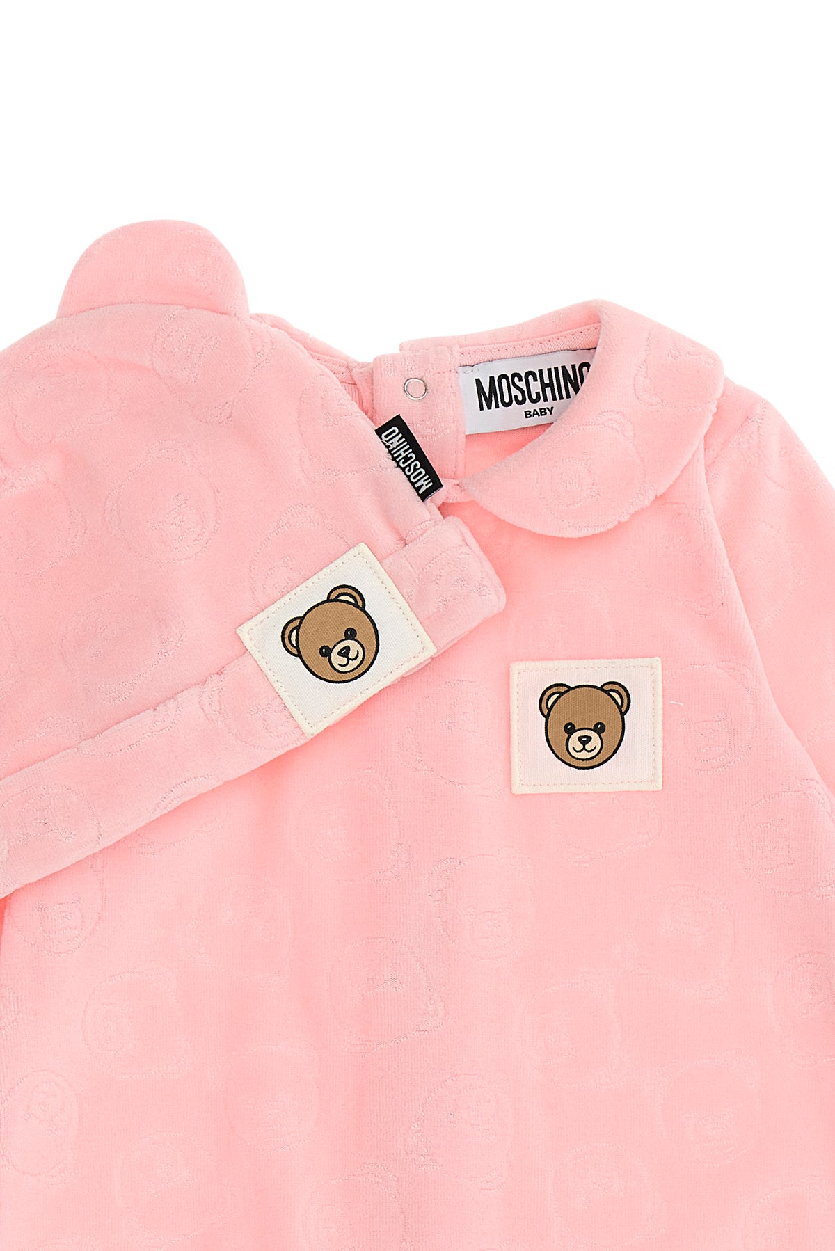 Tutina+berretto Sugar rose MUY09ELGB12 50209 MOSCHINO KIDS