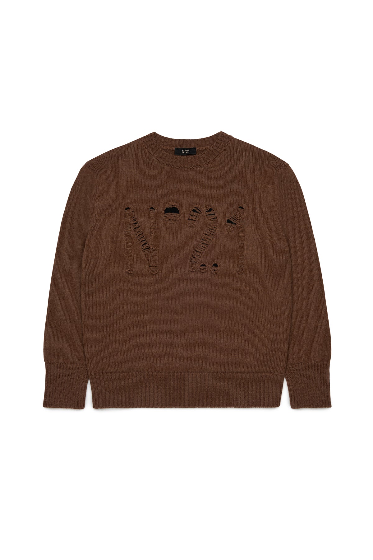 Maglione in Lana Chocolate Brown N210DDN0547 0N721 N21 KIDS