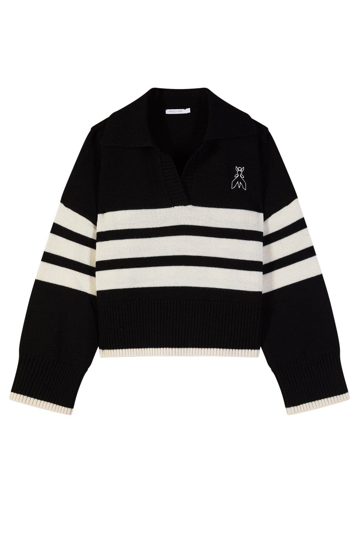 Maglia NERO/BIANCO 8K0086K282 J518 PATRIZIA PEPE